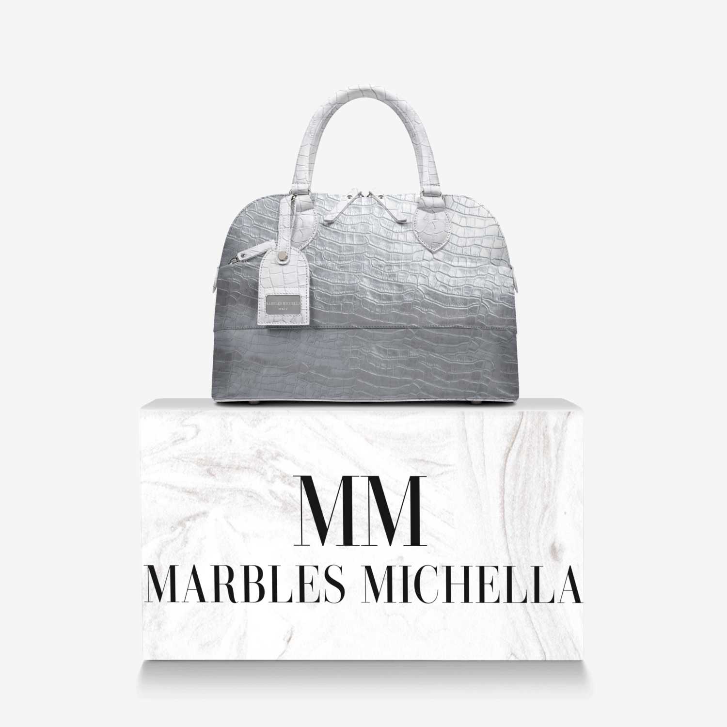 MARBLES MICHELLA custom made in Italy design by Michella Gurley | Over box view