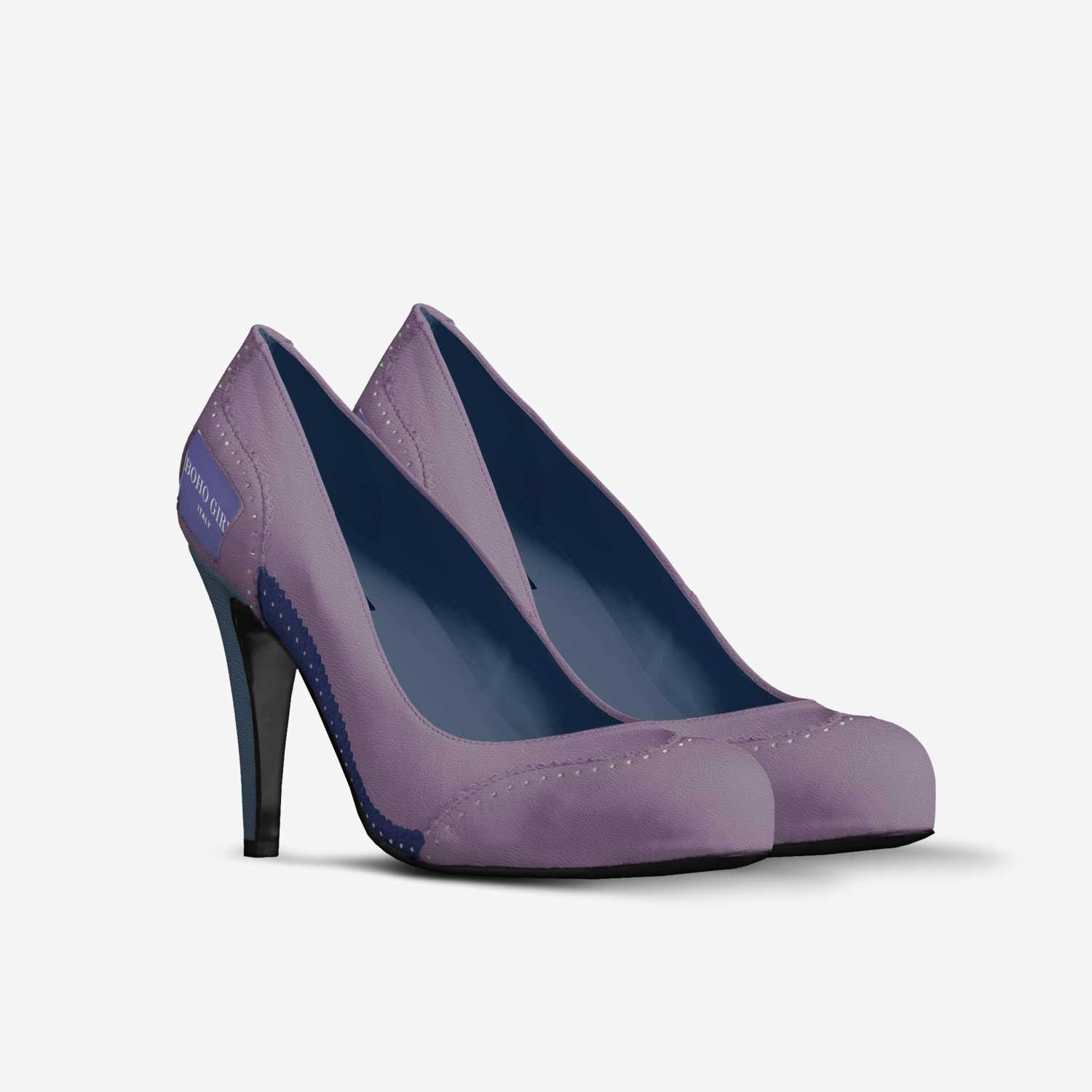 BOHO GIRL custom made in Italy shoes by Marijke Verkerk Design | Double view