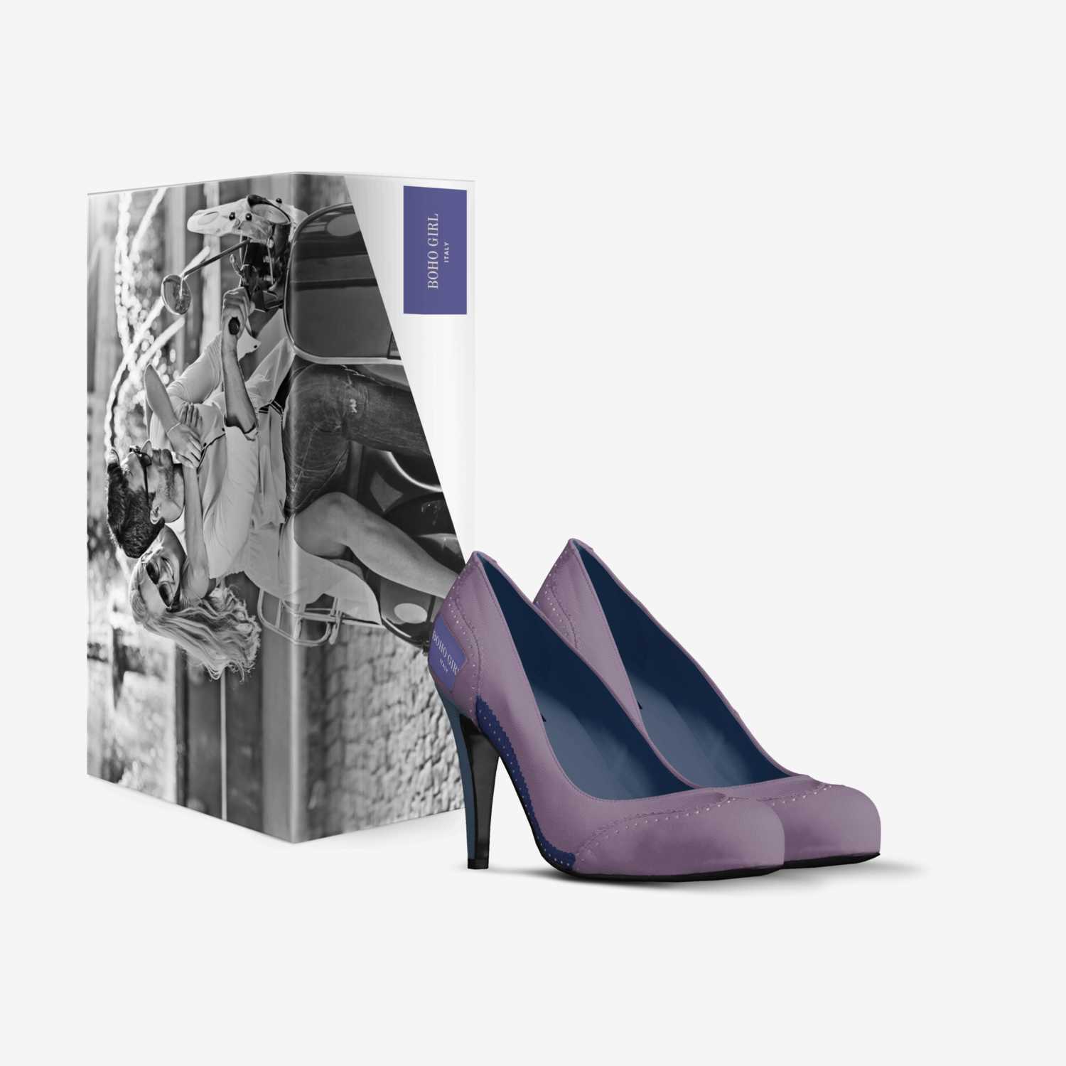 BOHO GIRL custom made in Italy shoes by Marijke Verkerk Design | Box view