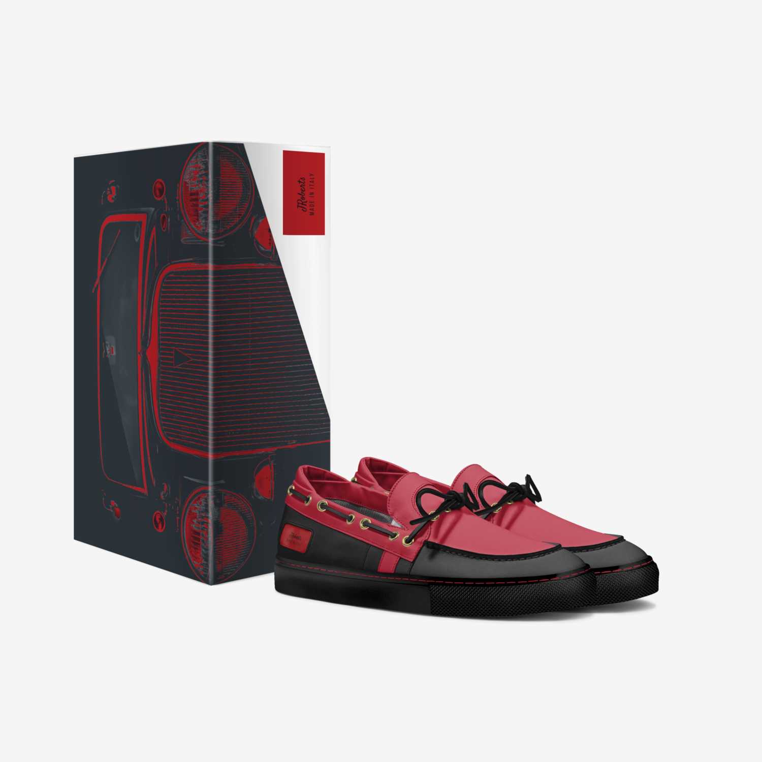 JRoberts custom made in Italy shoes by Jaylen Black | Box view