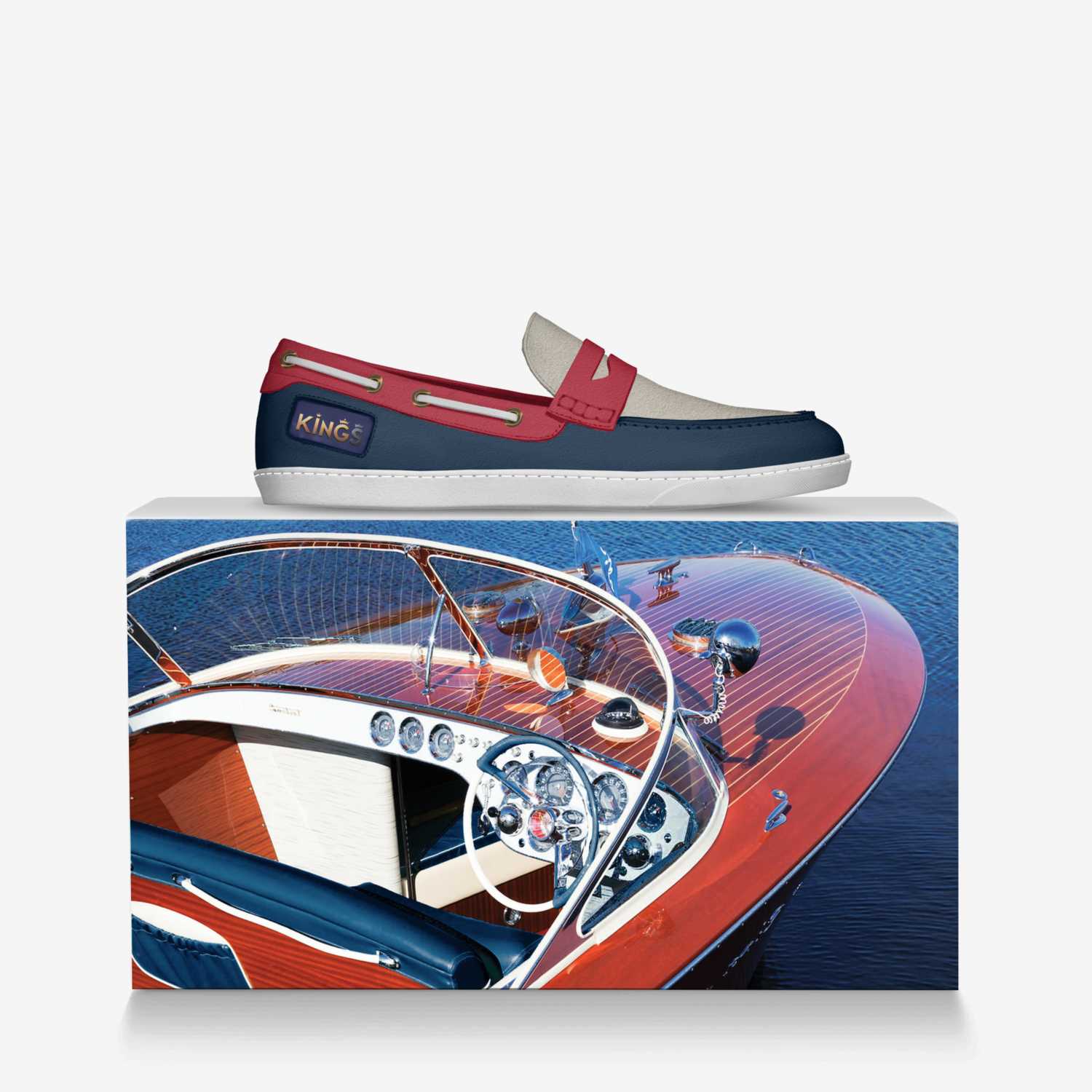RKINGS custom made in Italy shoes by Rich King | Over box view