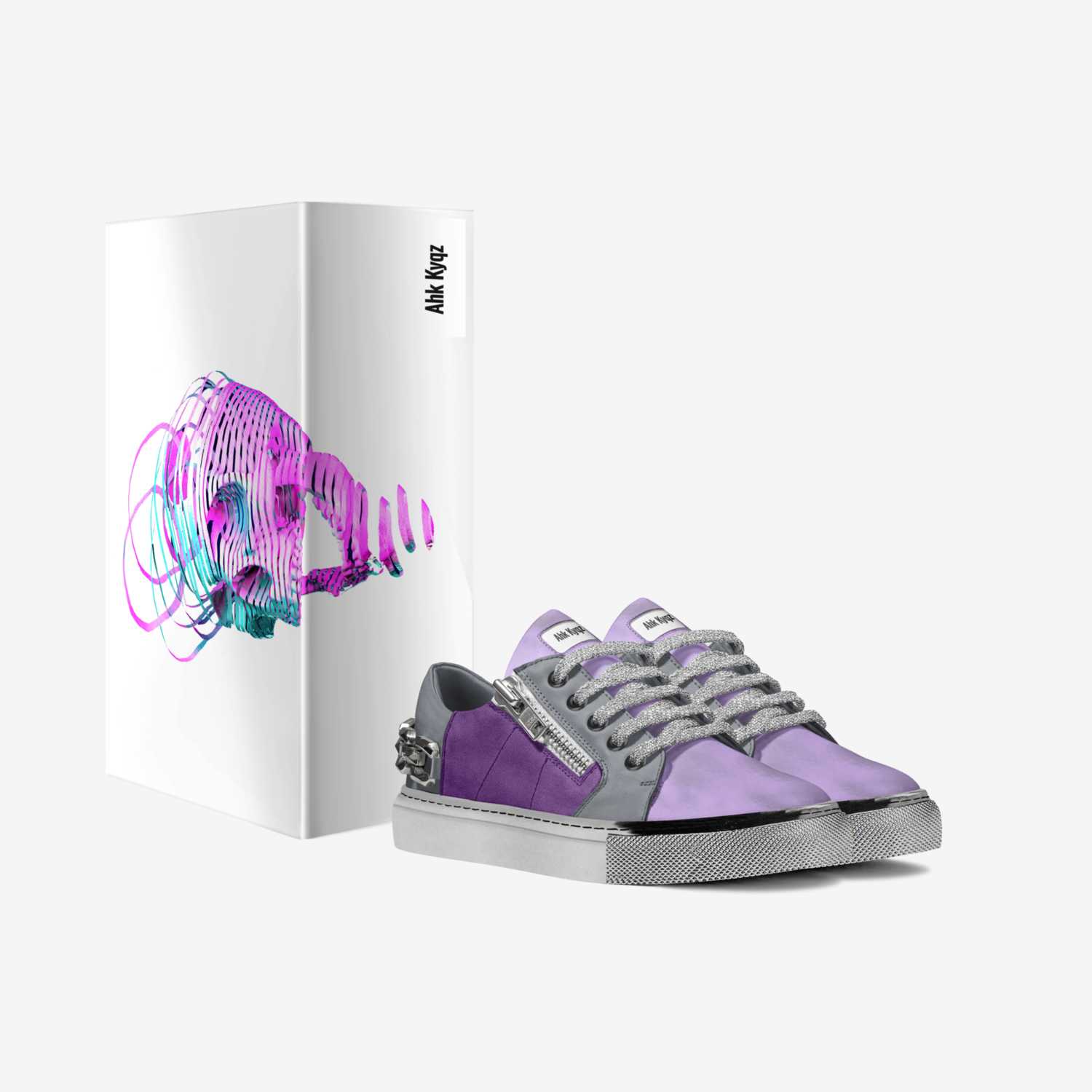 Ahk Kyqz  custom made in Italy shoes by Shakirah Meadows | Box view