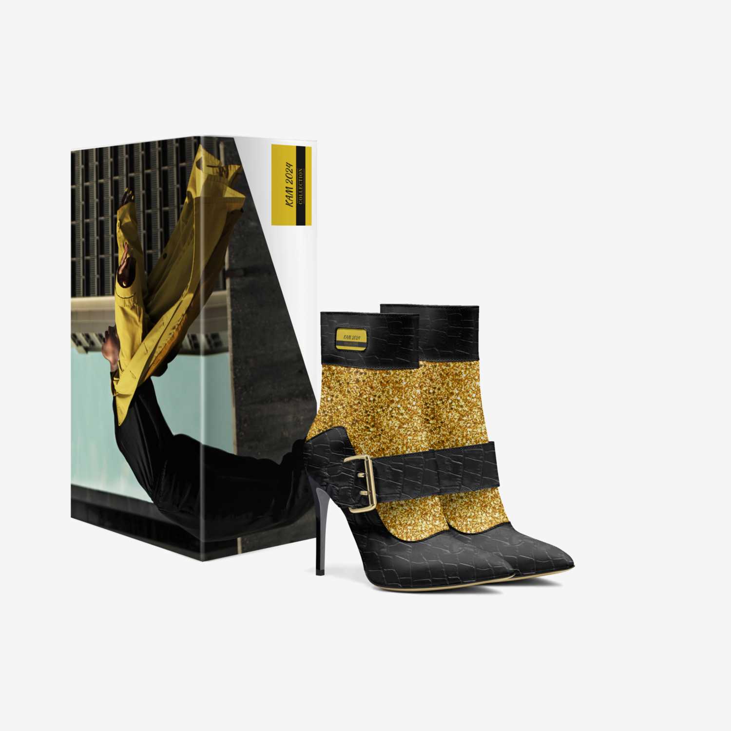 KAM 2024 custom made in Italy shoes by Aminata Kamara | Box view