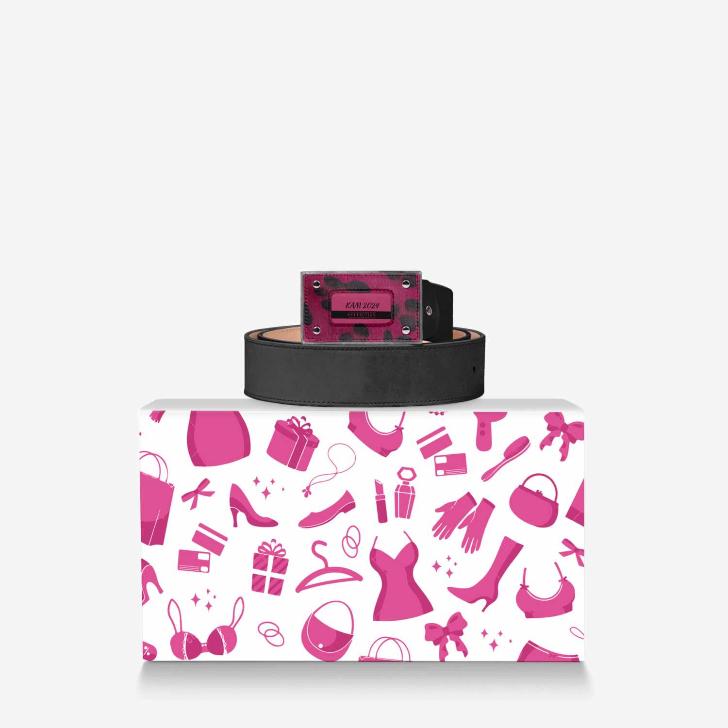 KAM 2024 custom made in Italy design by Aminata Kamara | Over box view