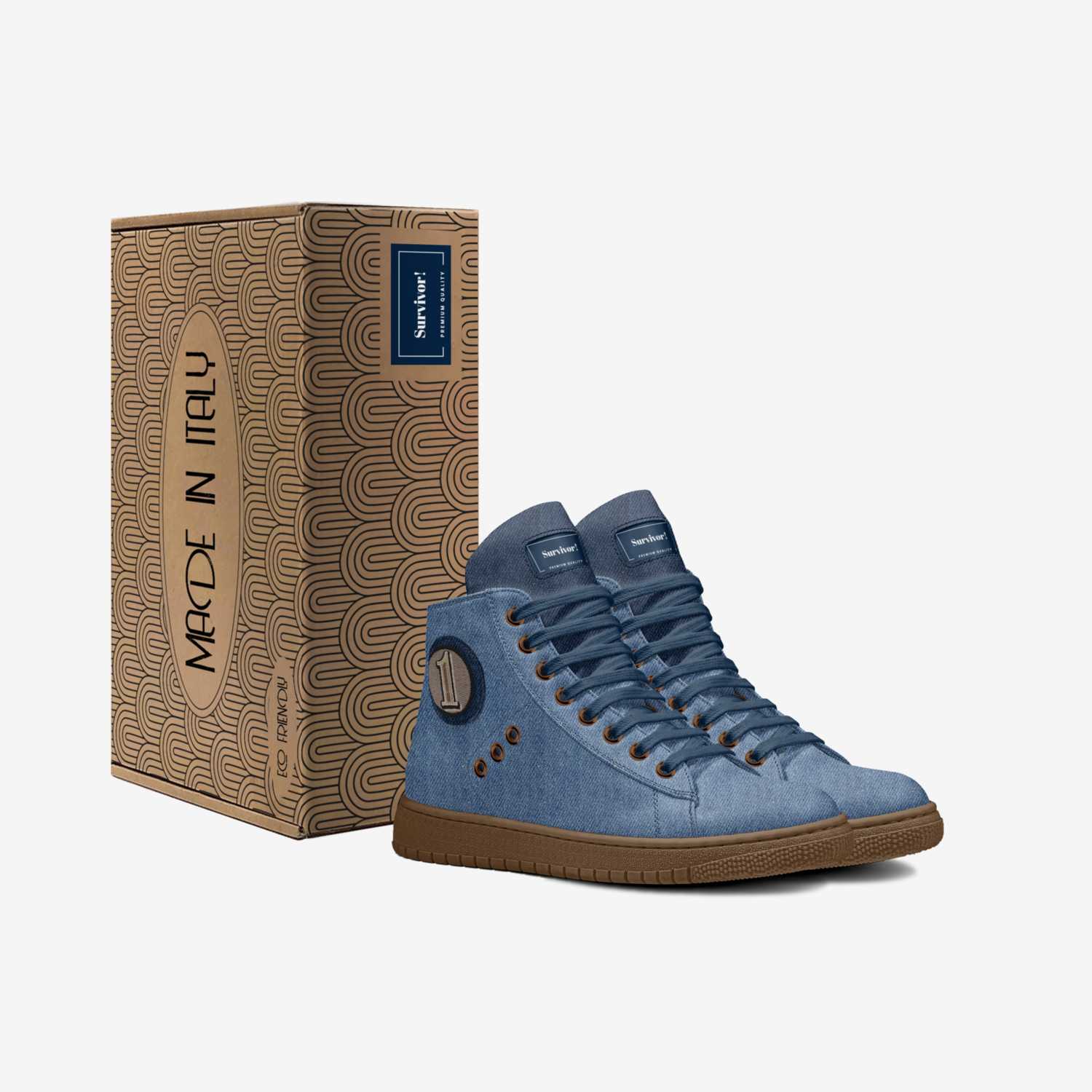 Survivor! custom made in Italy shoes by Dr. Nadin L.g. Benito | Box view
