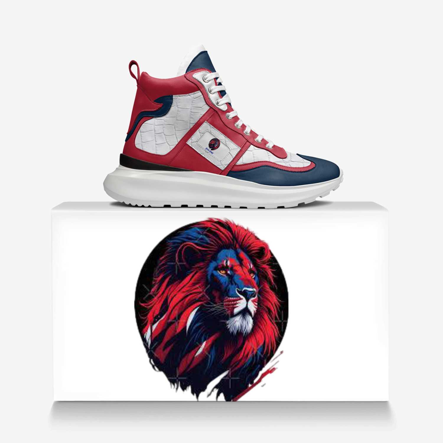 Razza Champs custom made in Italy shoes by Rich King | Over box view