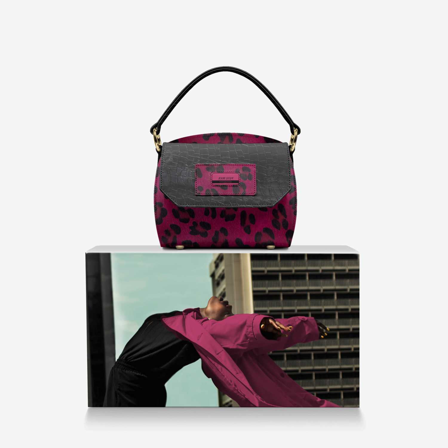 KAM 2024 custom made in Italy design by Aminata Kamara | Over box view