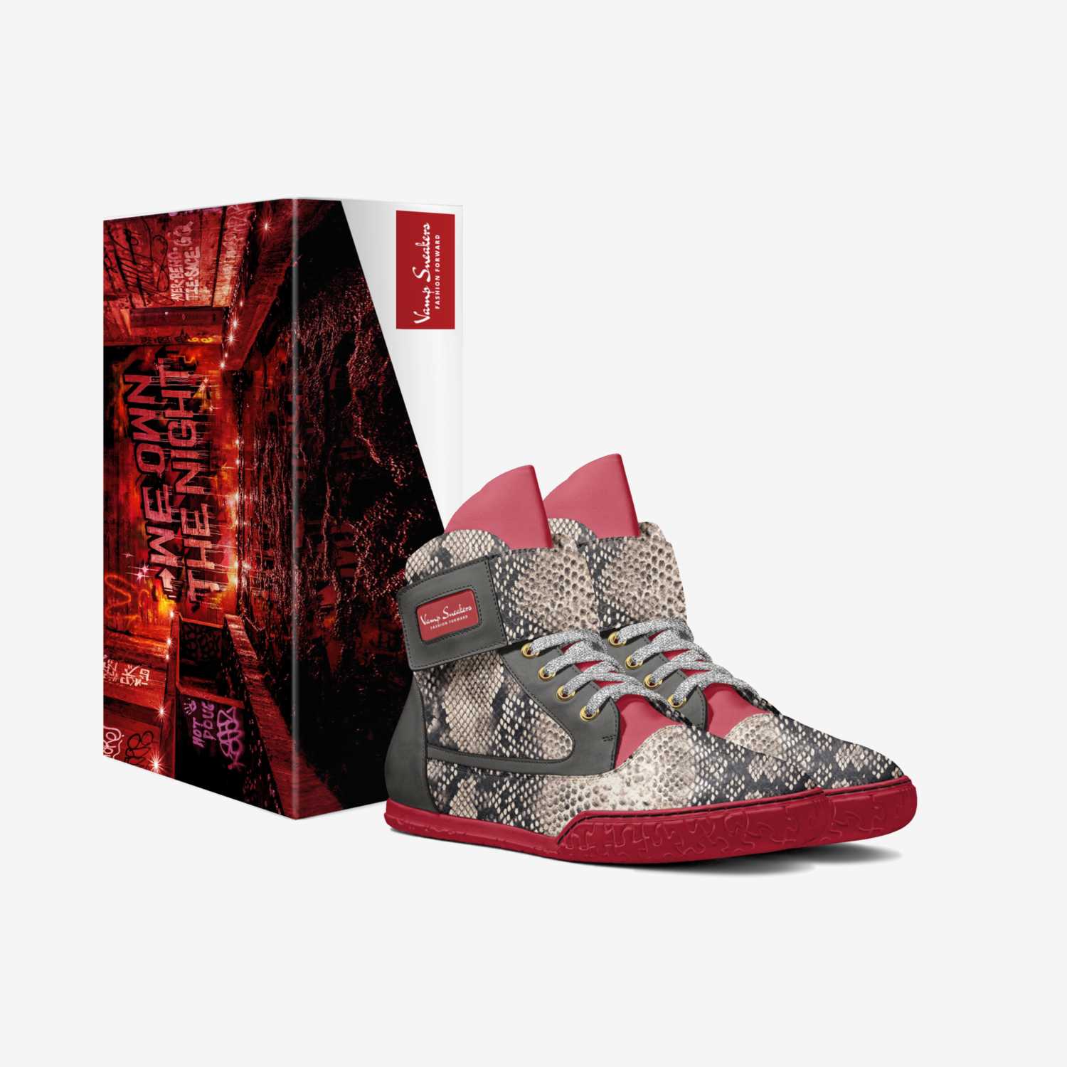 Vamp Sneakers  custom made in Italy shoes by Jay Alexander | Box view
