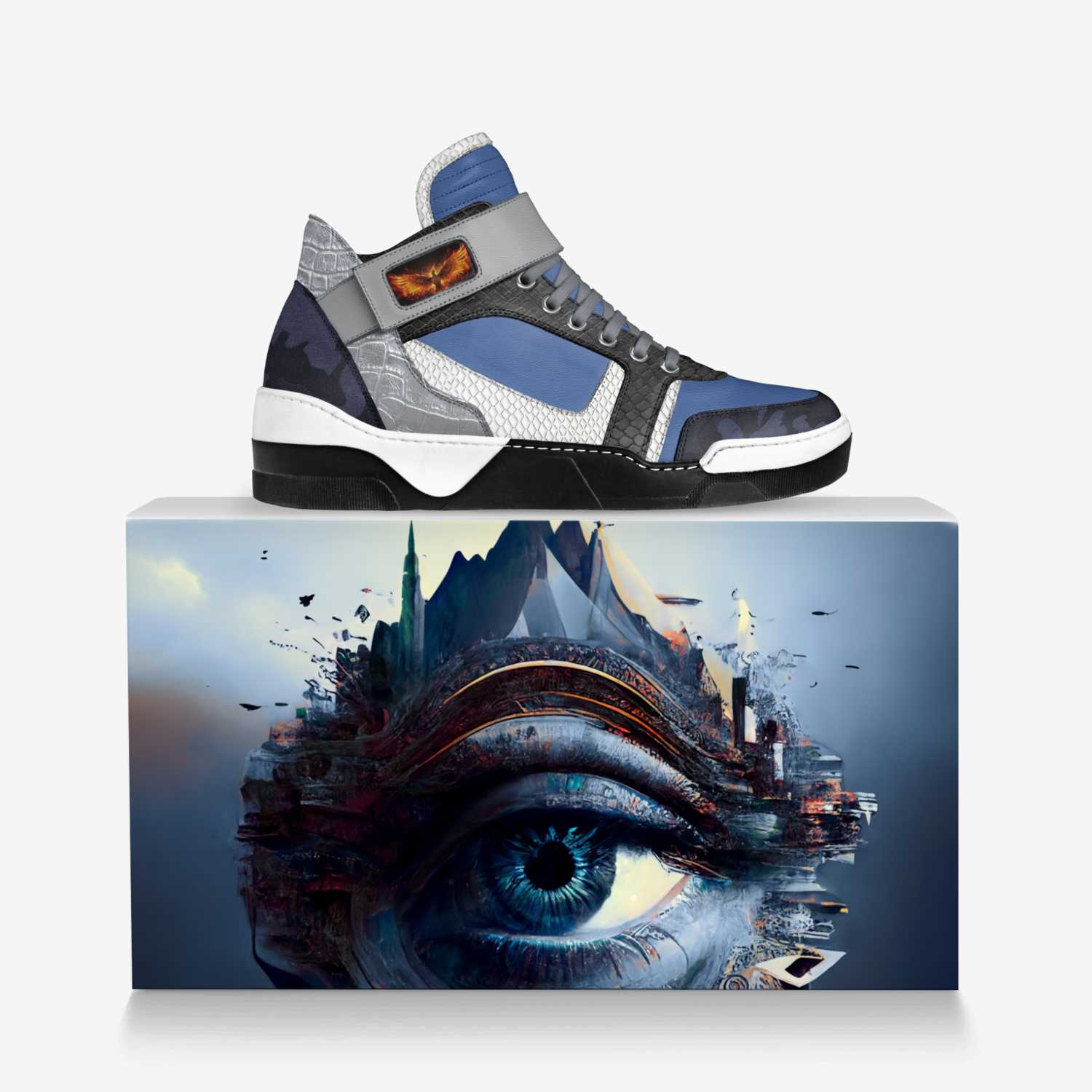 Phoenyx Footwear custom made in Italy shoes by Ren Thompson | Over box view