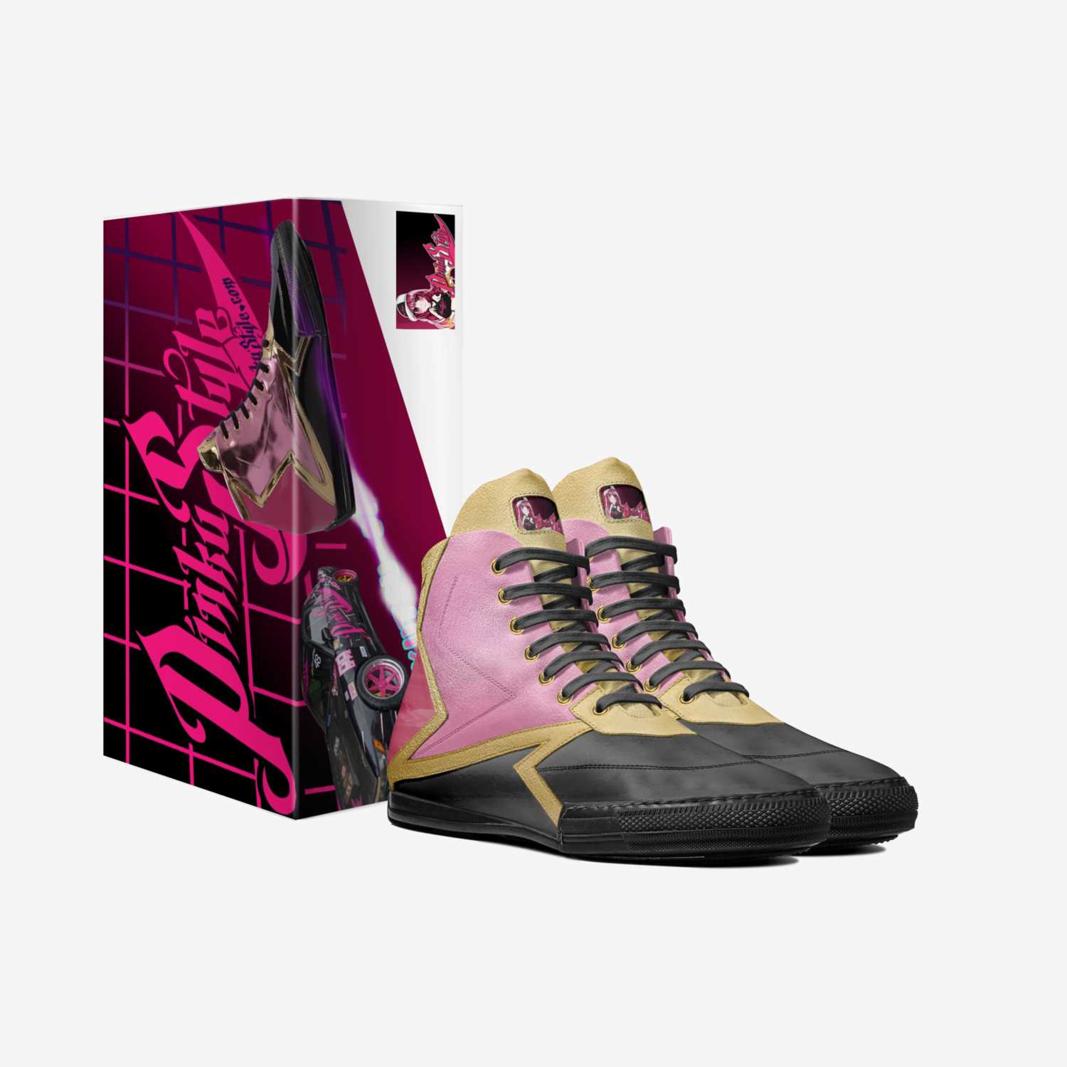 Pinku Drive 01s custom made in Italy shoes by Donald Jackson Jr. | Box view
