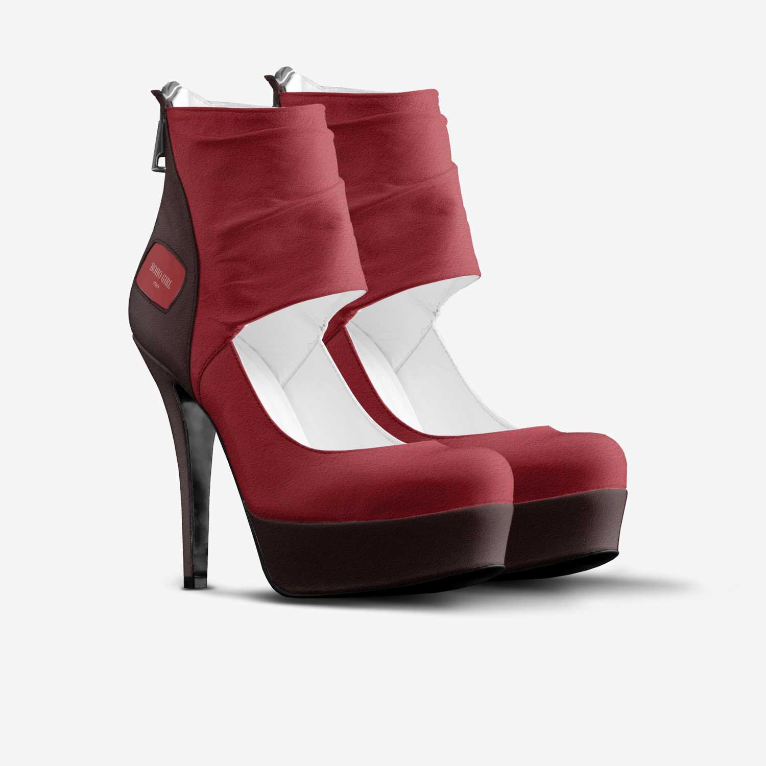 BOHO GIRL custom made in Italy shoes by Marijke Verkerk Design | Double view