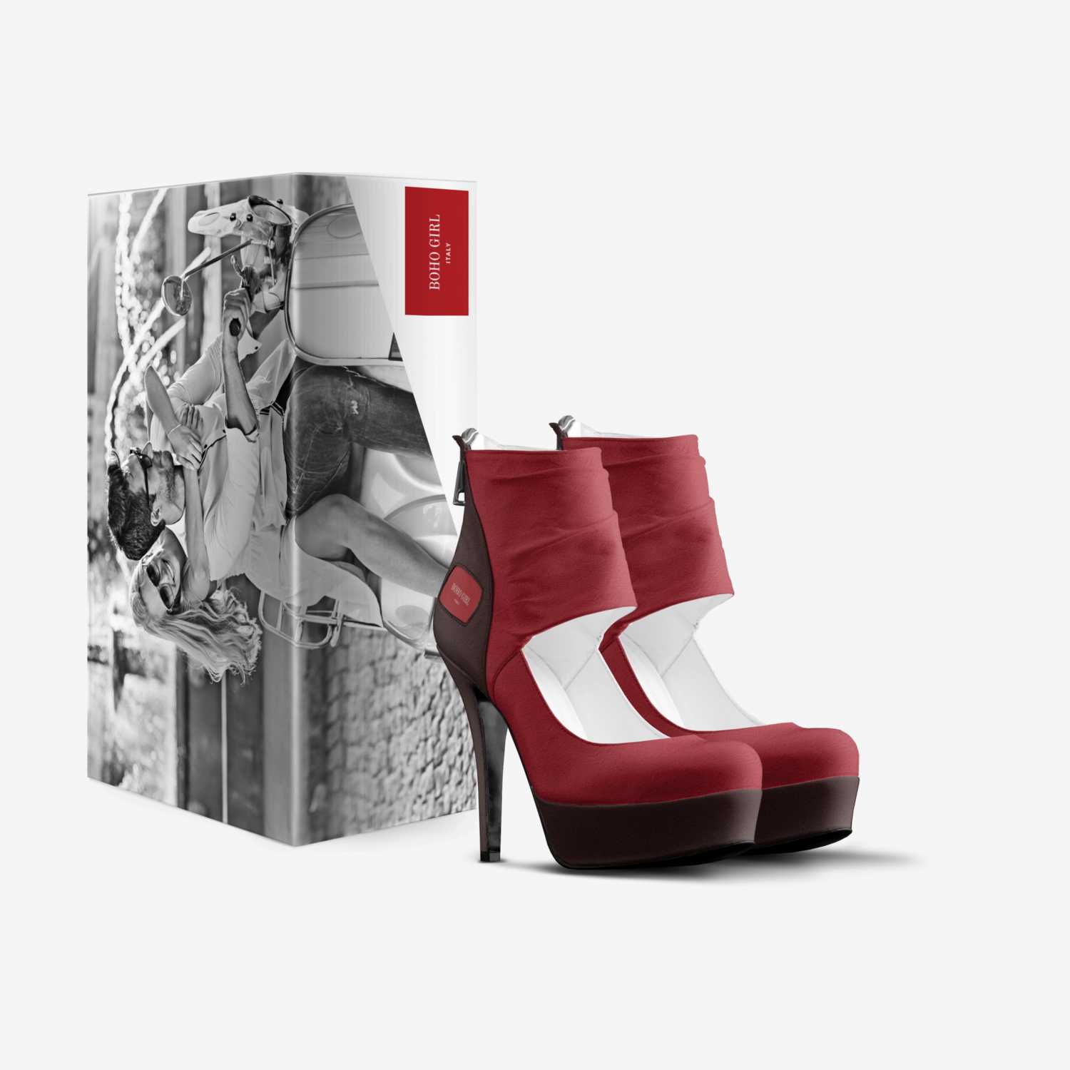 BOHO GIRL custom made in Italy shoes by Marijke Verkerk Design | Box view