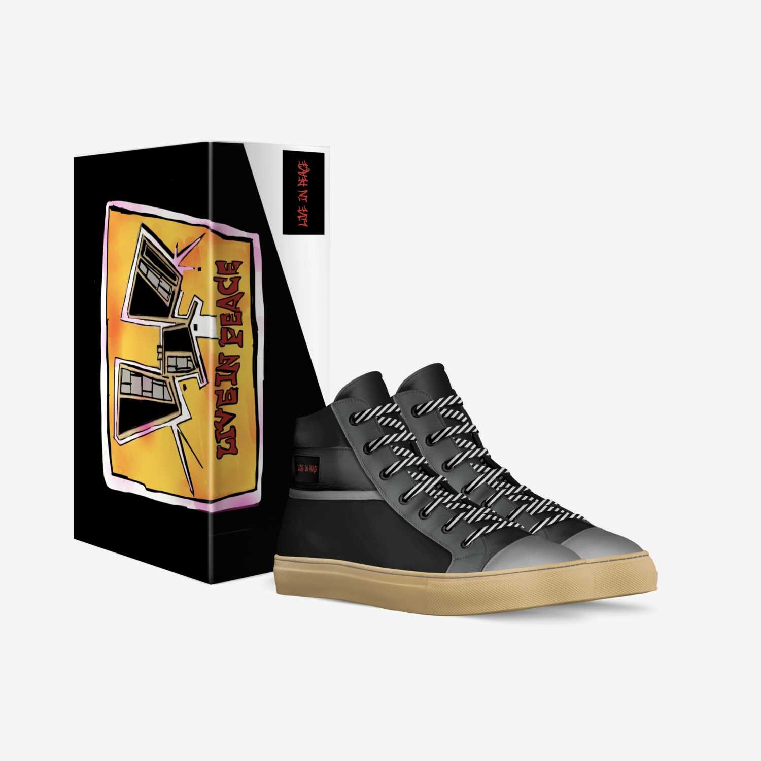 Live in Peace custom made in Italy shoes by Andre Cleveland | Box view