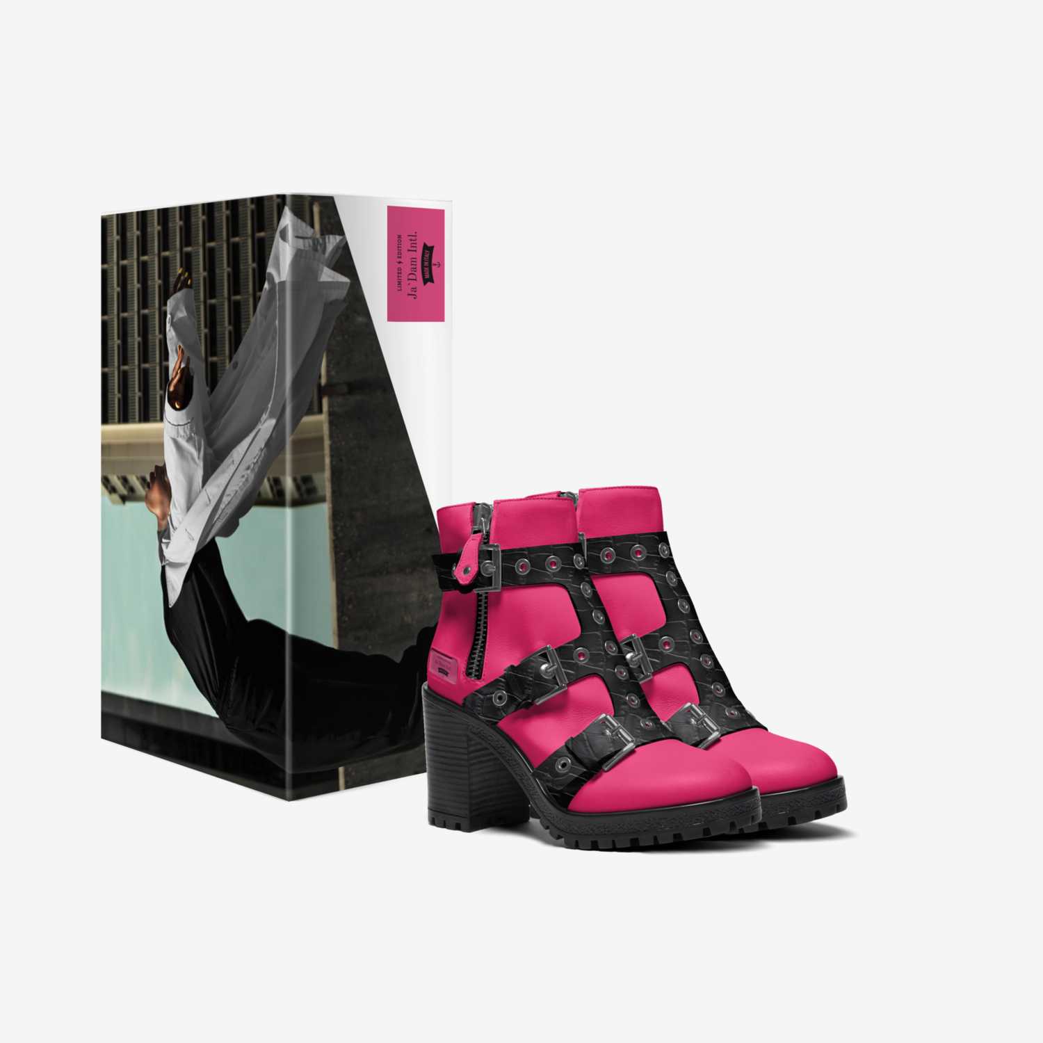 Ja`Dam Intl. custom made in Italy shoes by Jade Timko | Box view