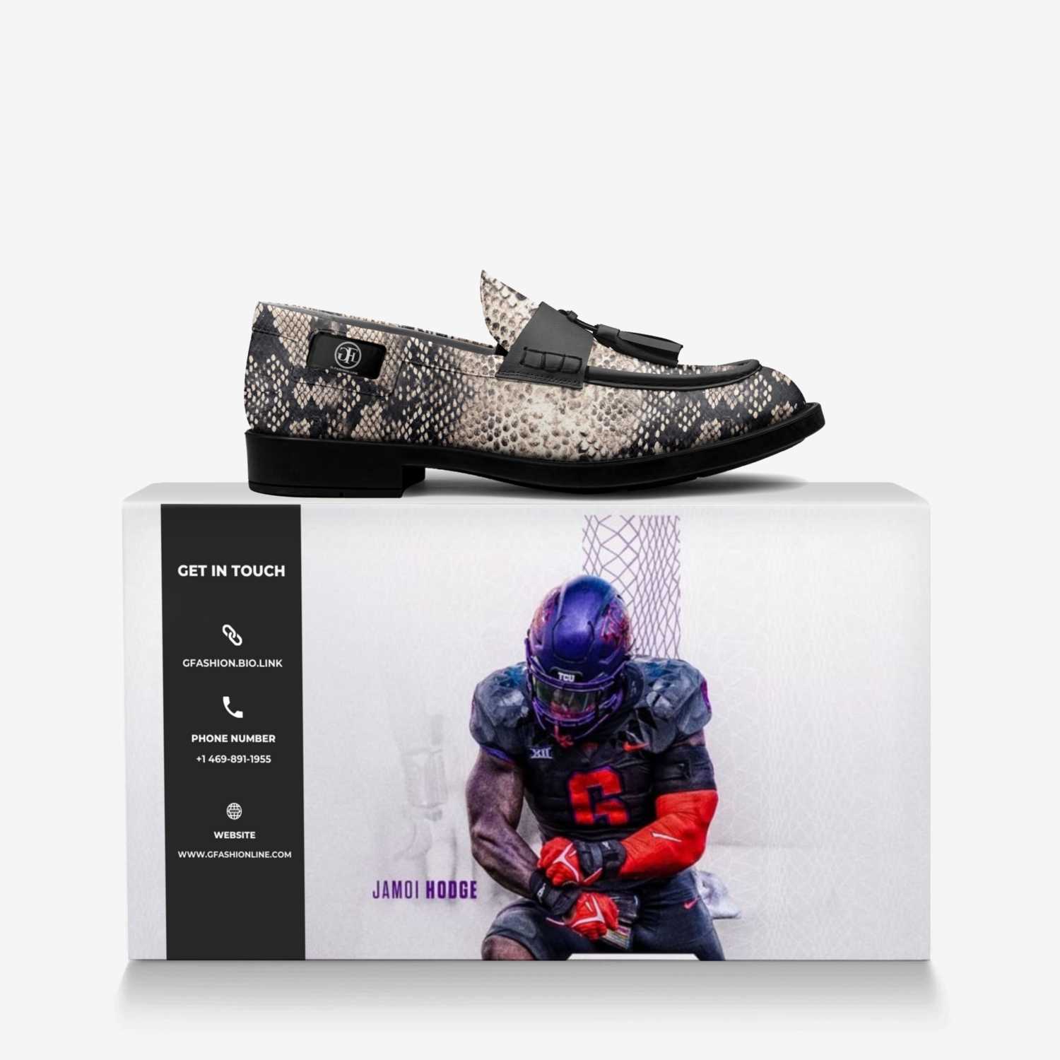 GFL custom made in Italy shoes by Gilbert Ngyia | Over box view