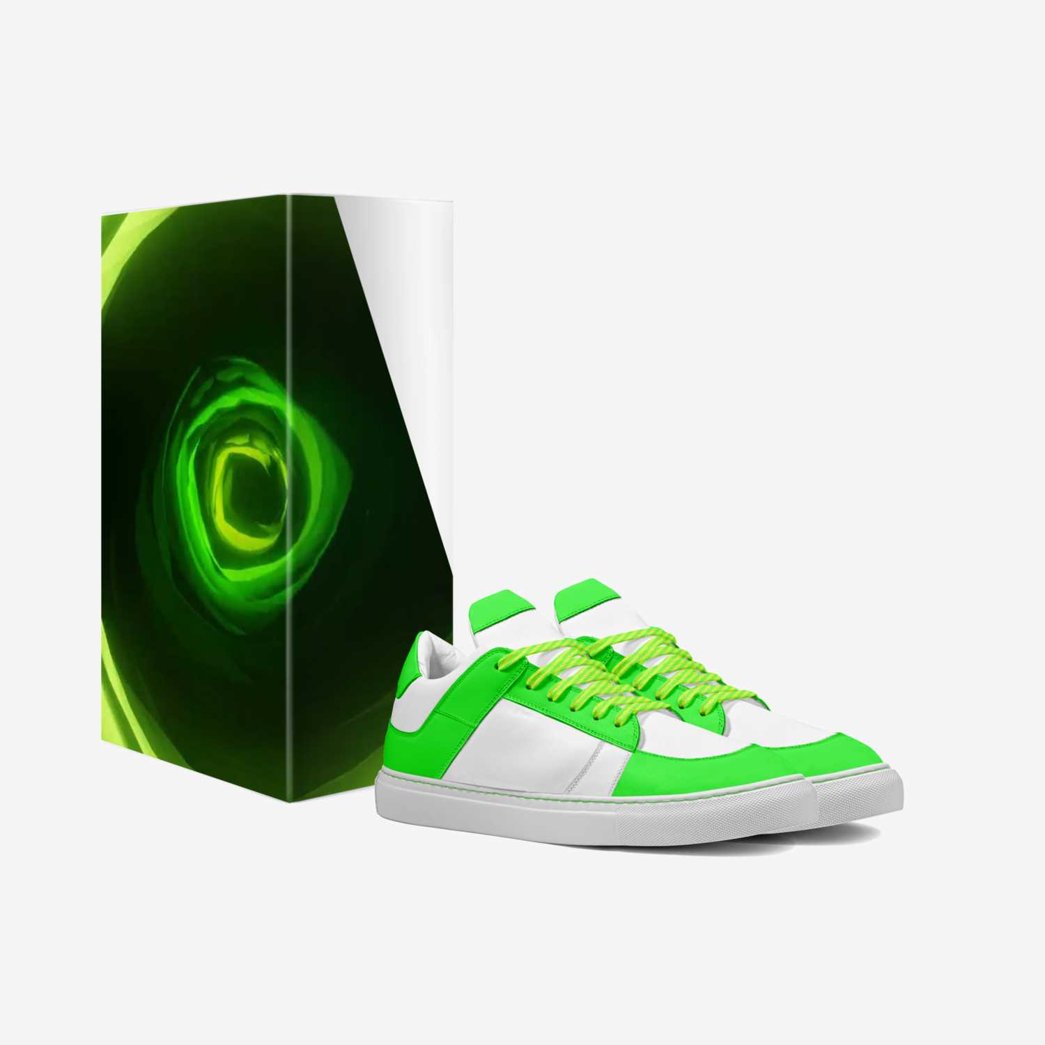 Rick And Morty 616 custom made in Italy shoes by Harley Del Bosque | Box view