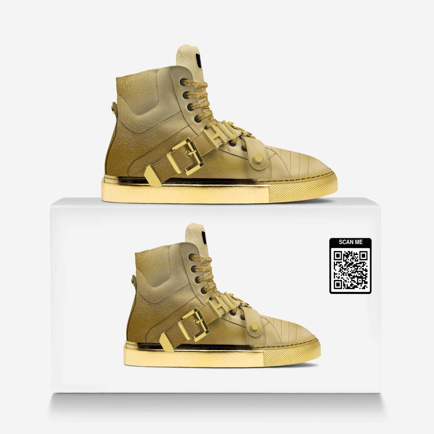 GFL custom made in Italy shoes by Gilbert Ngyia | Over box view