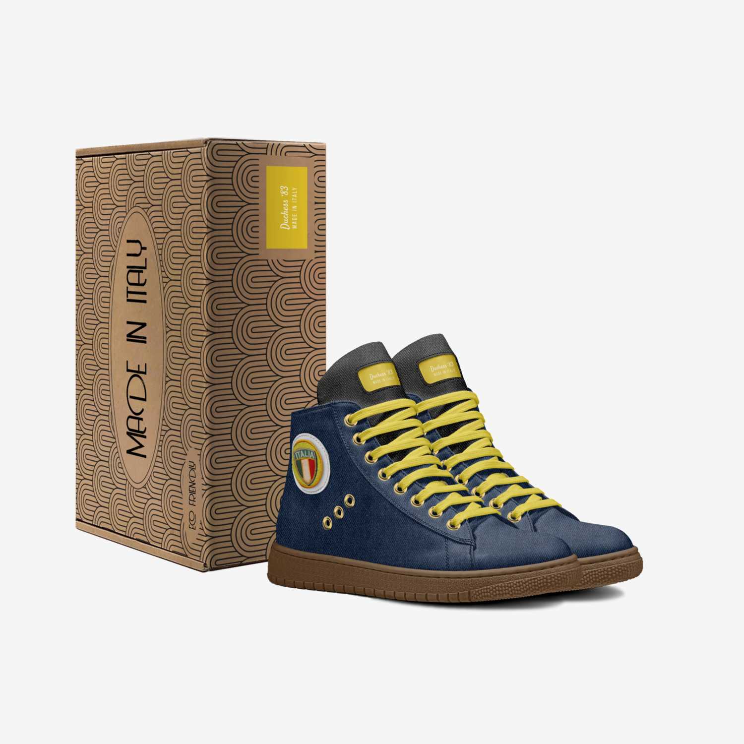 Duchess ‘83 custom made in Italy shoes by Deanna West | Box view