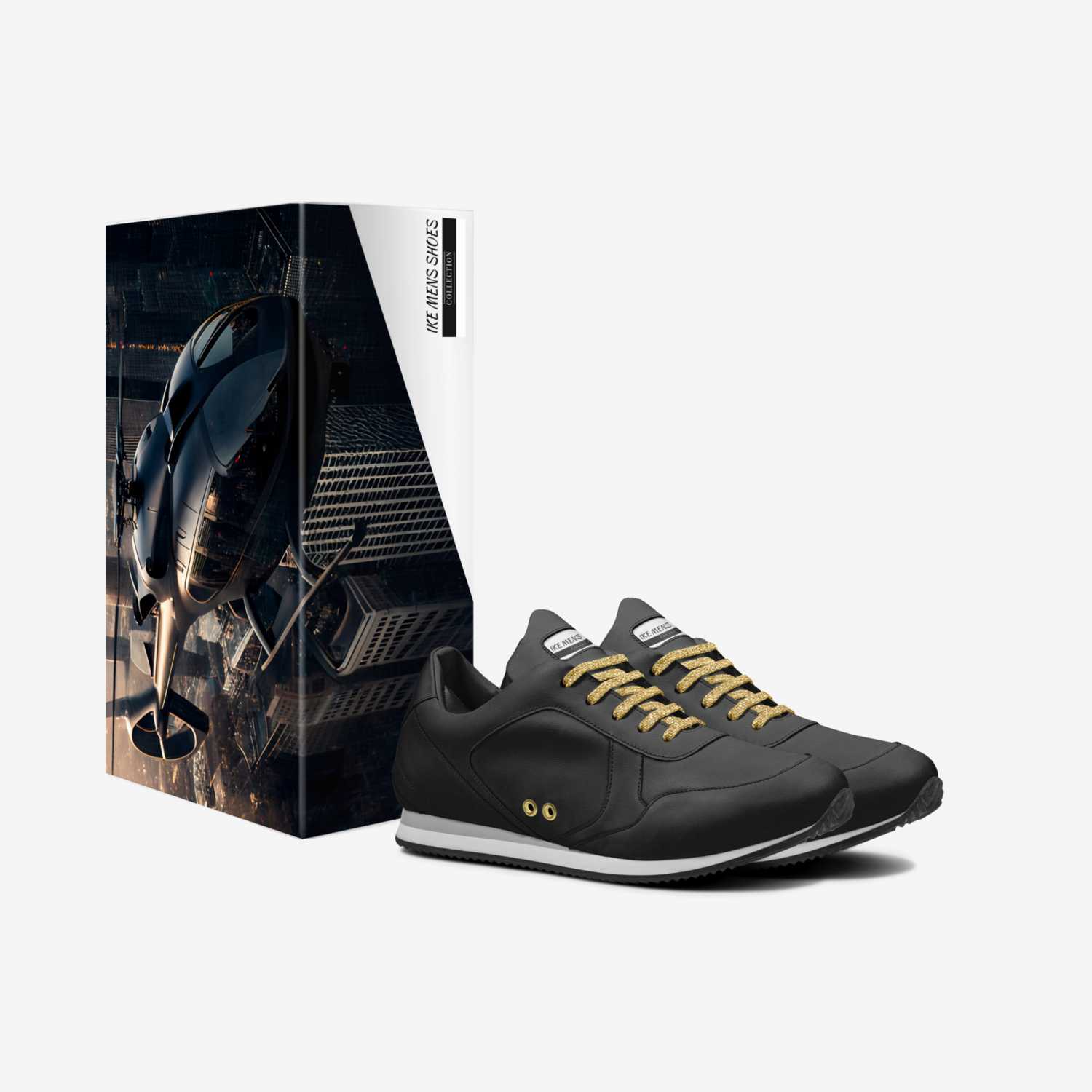 IKE MENS SHOES custom made in Italy shoes by Isaac A Mensah | Box view