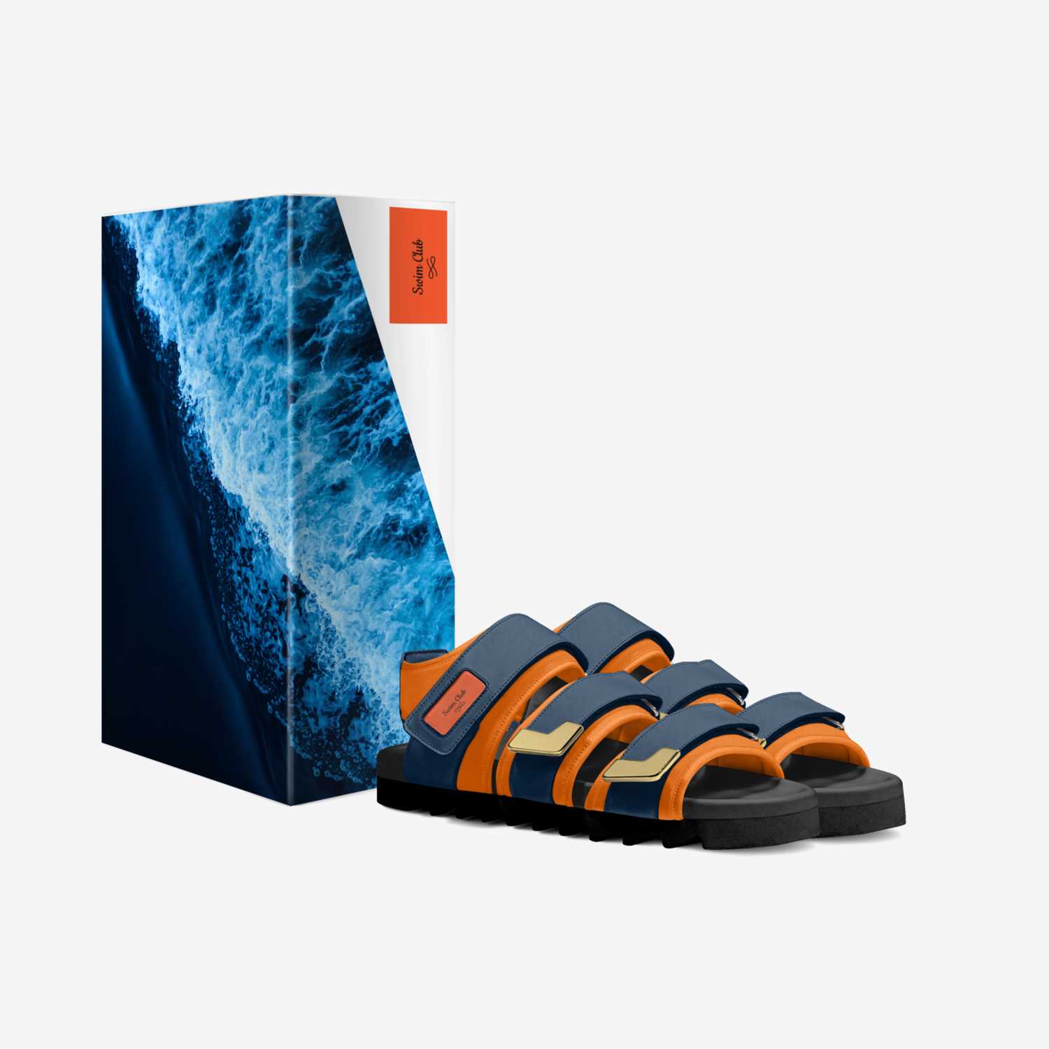 Swim Club custom made in Italy shoes by Jaylen Black | Box view