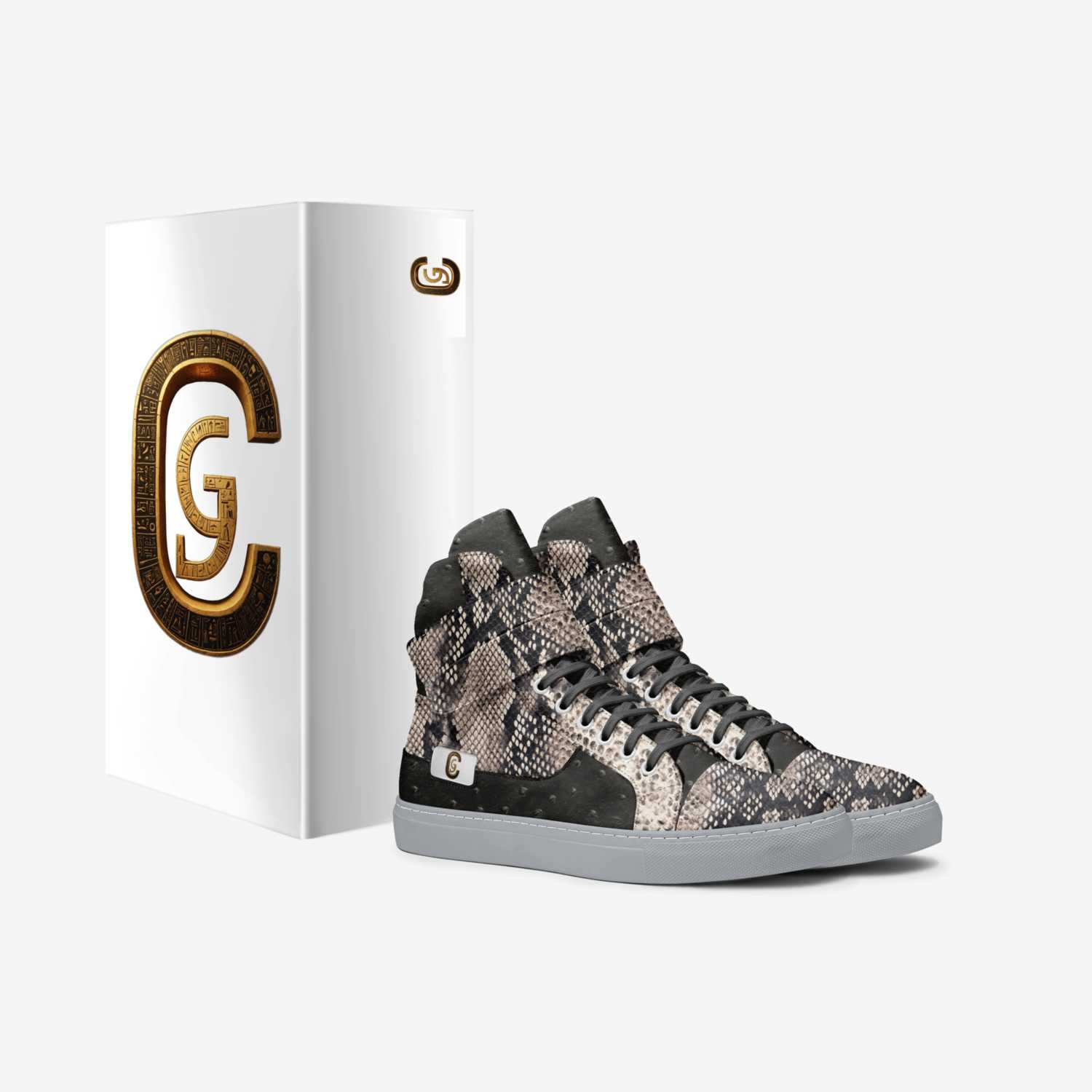 Glyphic Couture II custom made in Italy shoes by Michael Mceachern | Box view