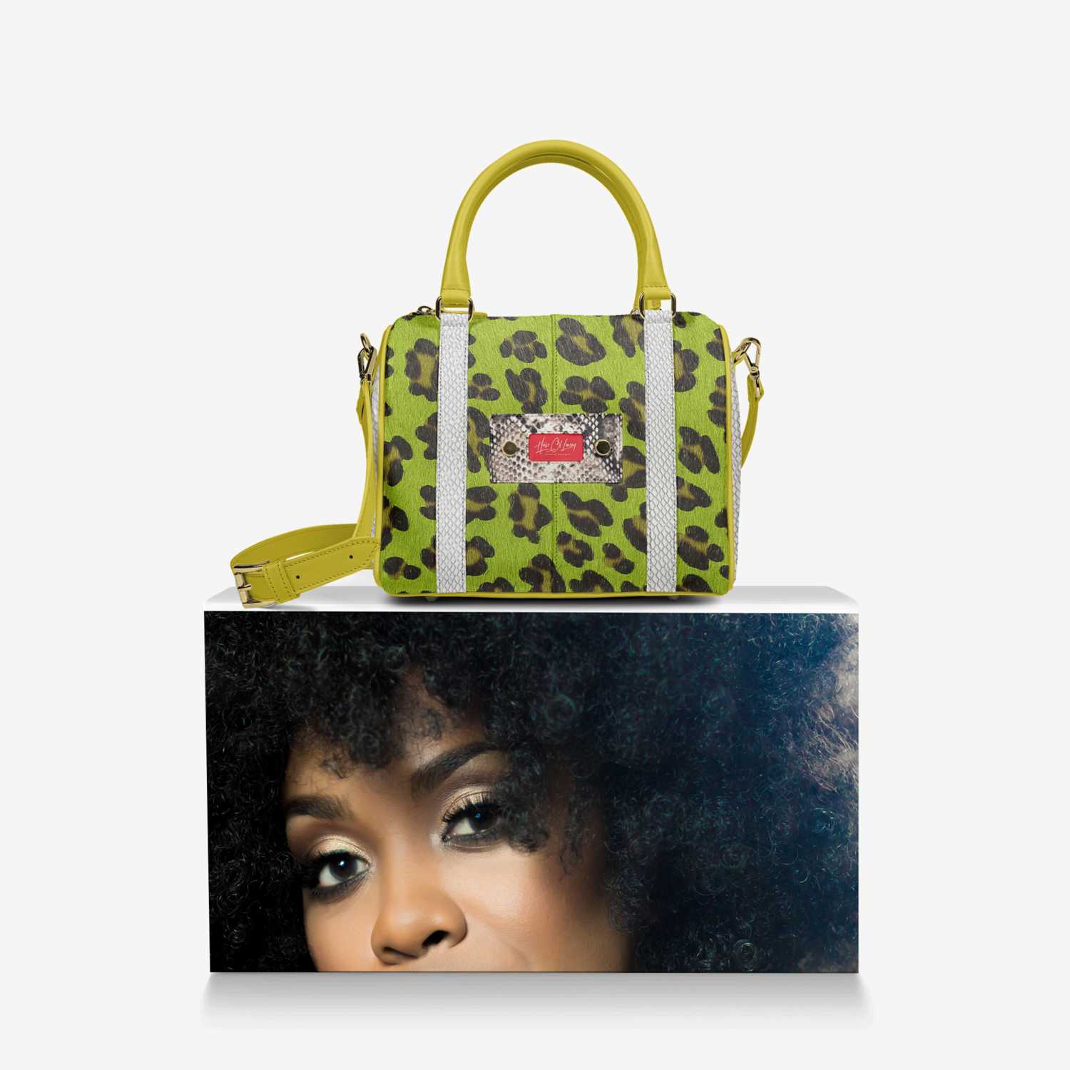 Lauray II custom made in Italy design by Colette Bates | Over box view