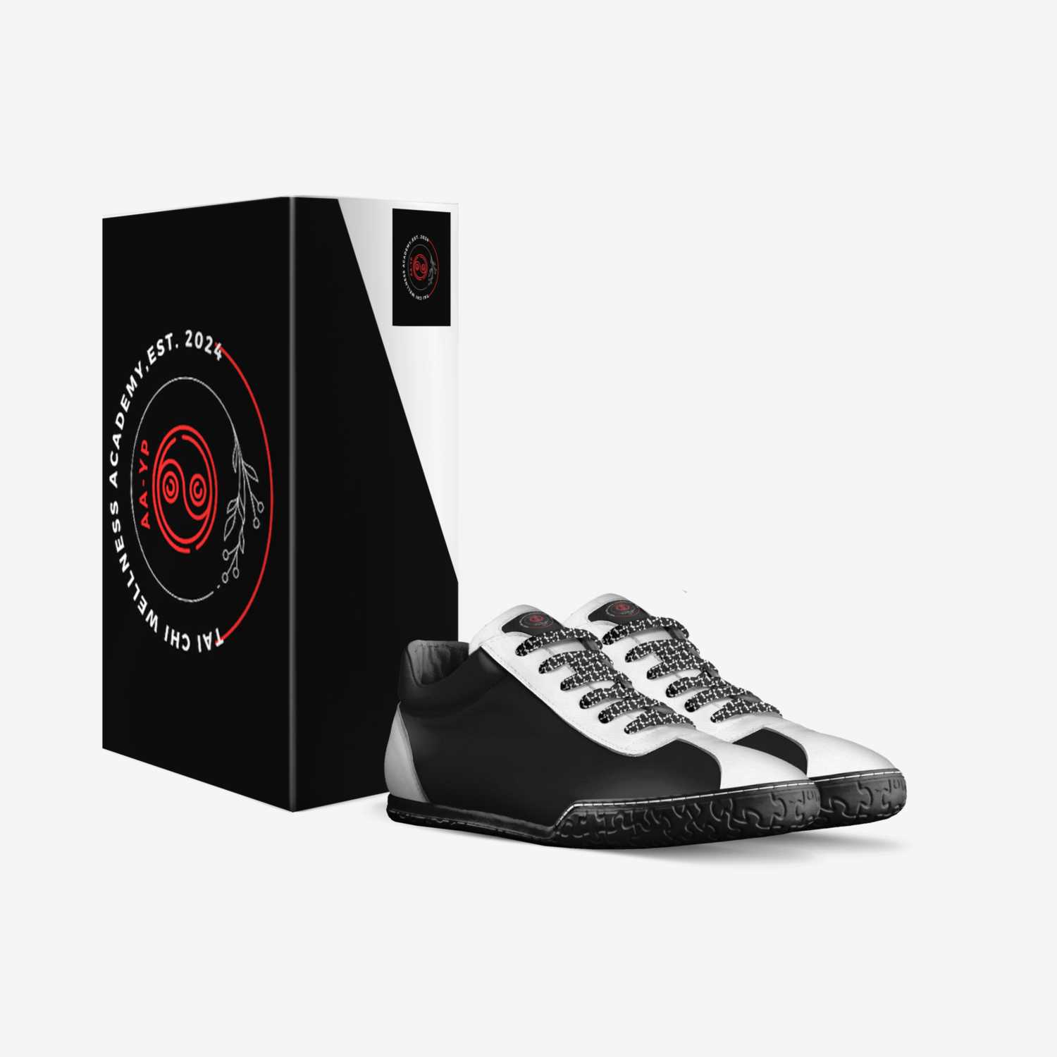 Tai Chi Academy custom made in Italy shoes by Juliet Arrington | Box view