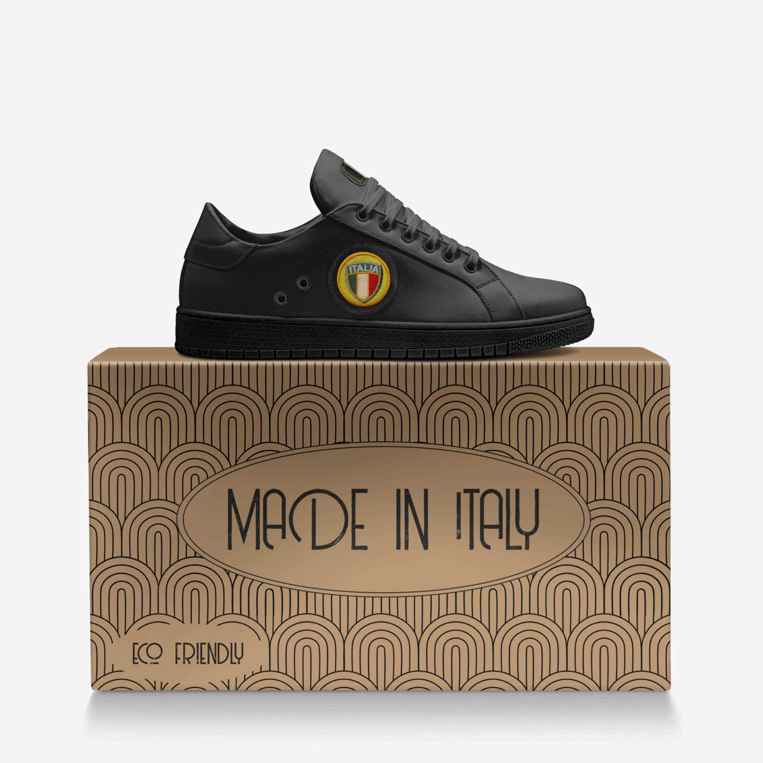 ITALIA LEATHER 06 custom made in Italy shoes by Duvall Daniels | Over box view