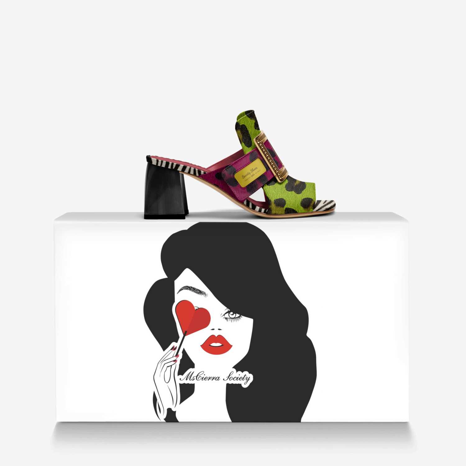 Society Shoes  custom made in Italy shoes by Cierra Garland | Over box view
