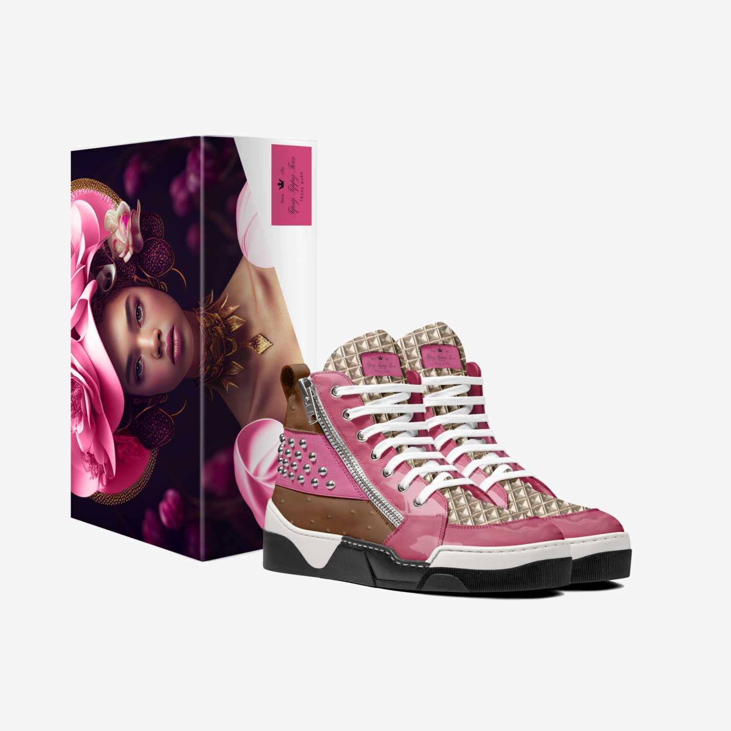Tipsy Tippy Toes  custom made in Italy shoes by Destiny Mcdougal | Box view