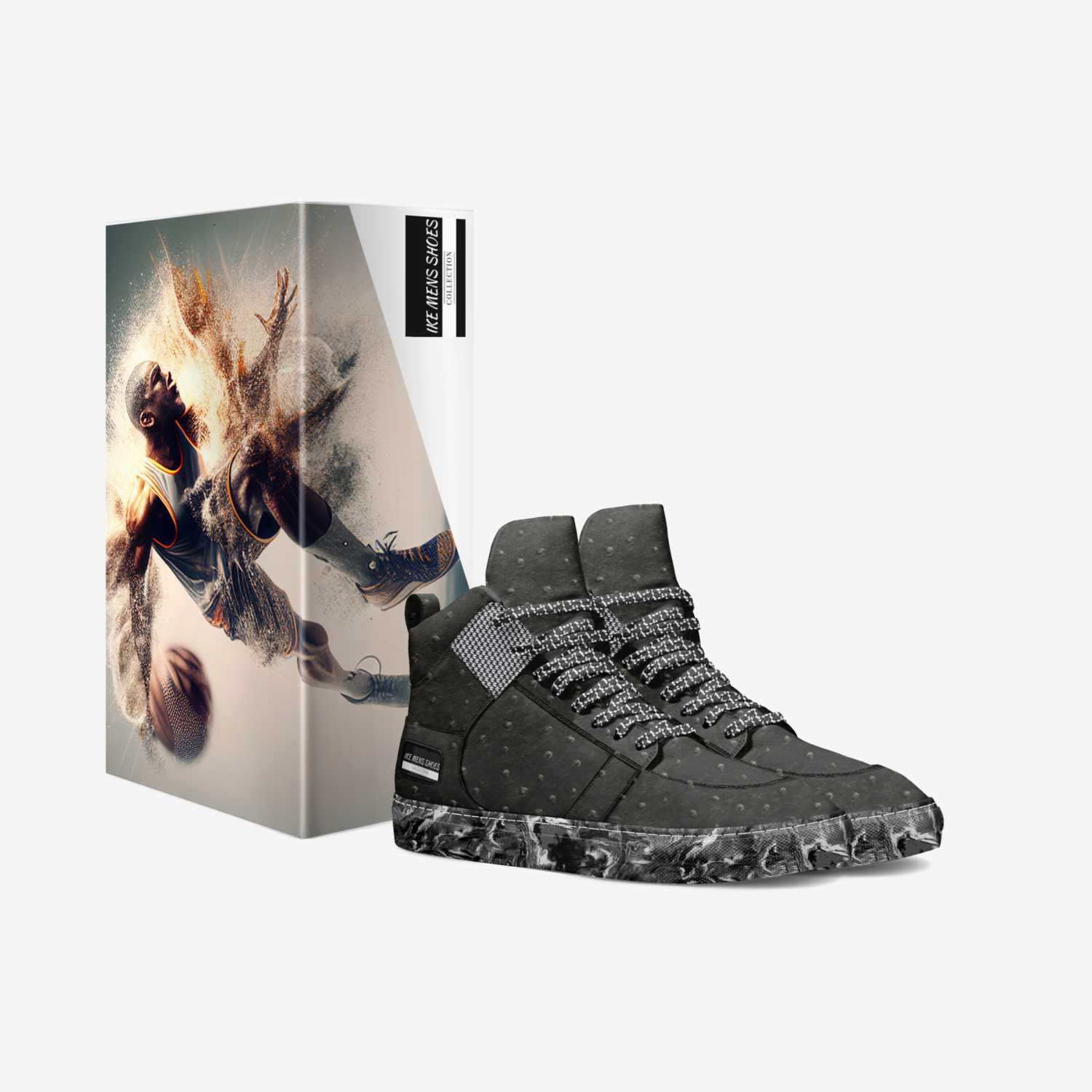 IKE MENS SHOES custom made in Italy shoes by Isaac A Mensah | Box view