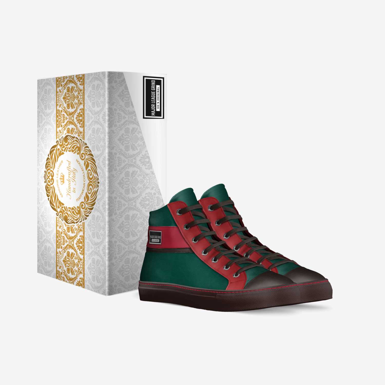 major league grind custom made in Italy shoes by Victor Mc Neary | Box view