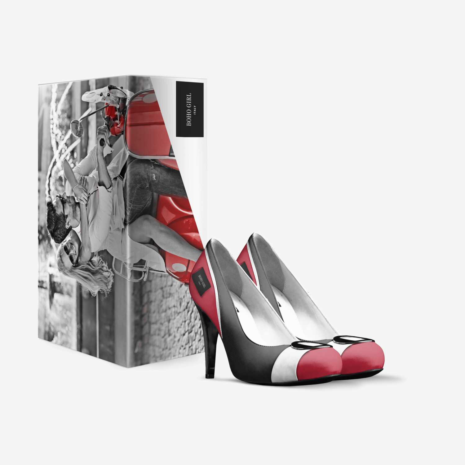 BOHO GIRL custom made in Italy shoes by Marijke Verkerk Design | Box view