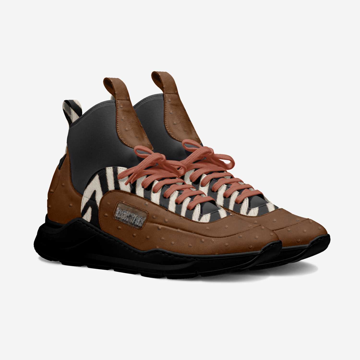 Luxe Sock Trainer  custom made in Italy shoes by Glass Felix | Double view