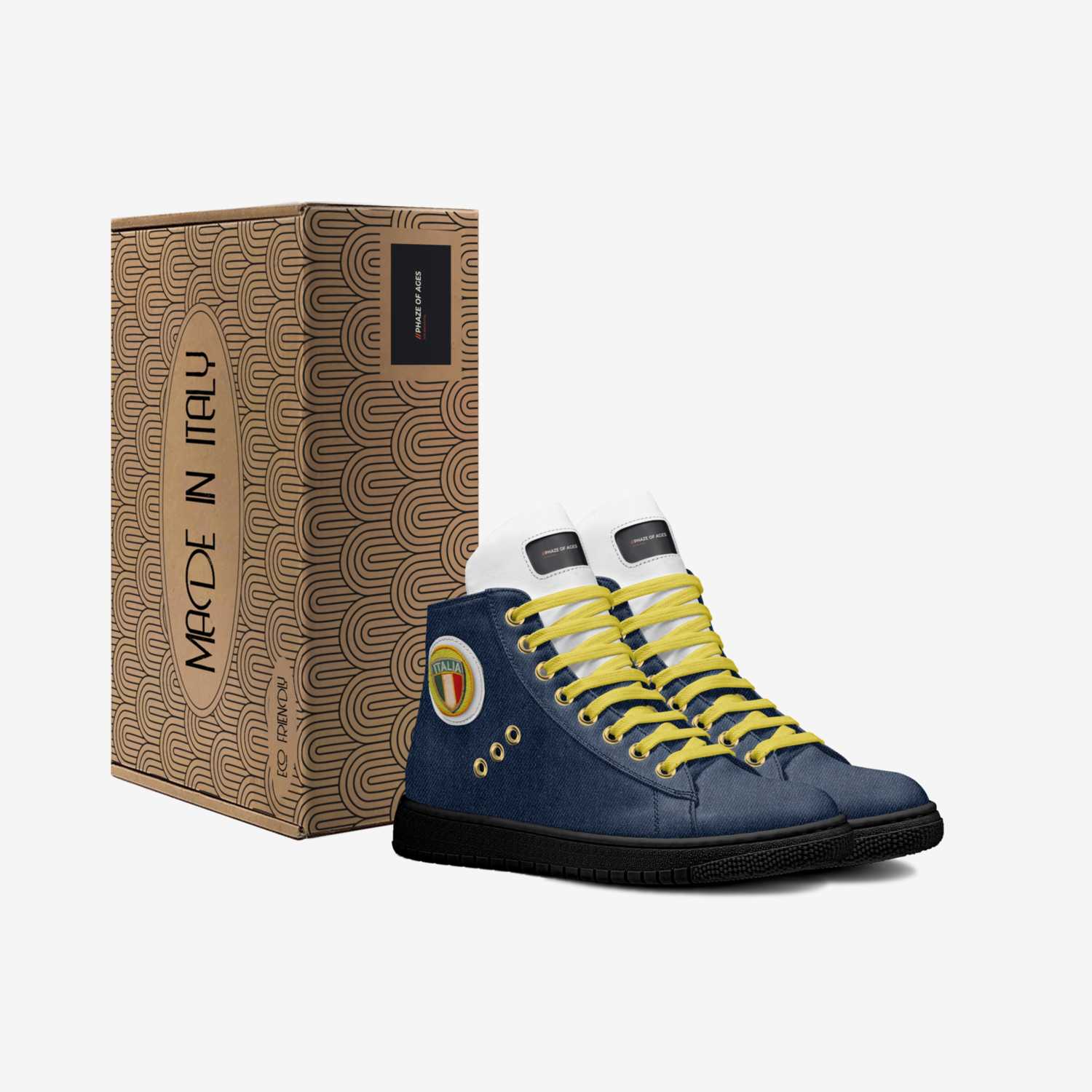 True Fetti custom made in Italy shoes by Byron Jackson | Box view