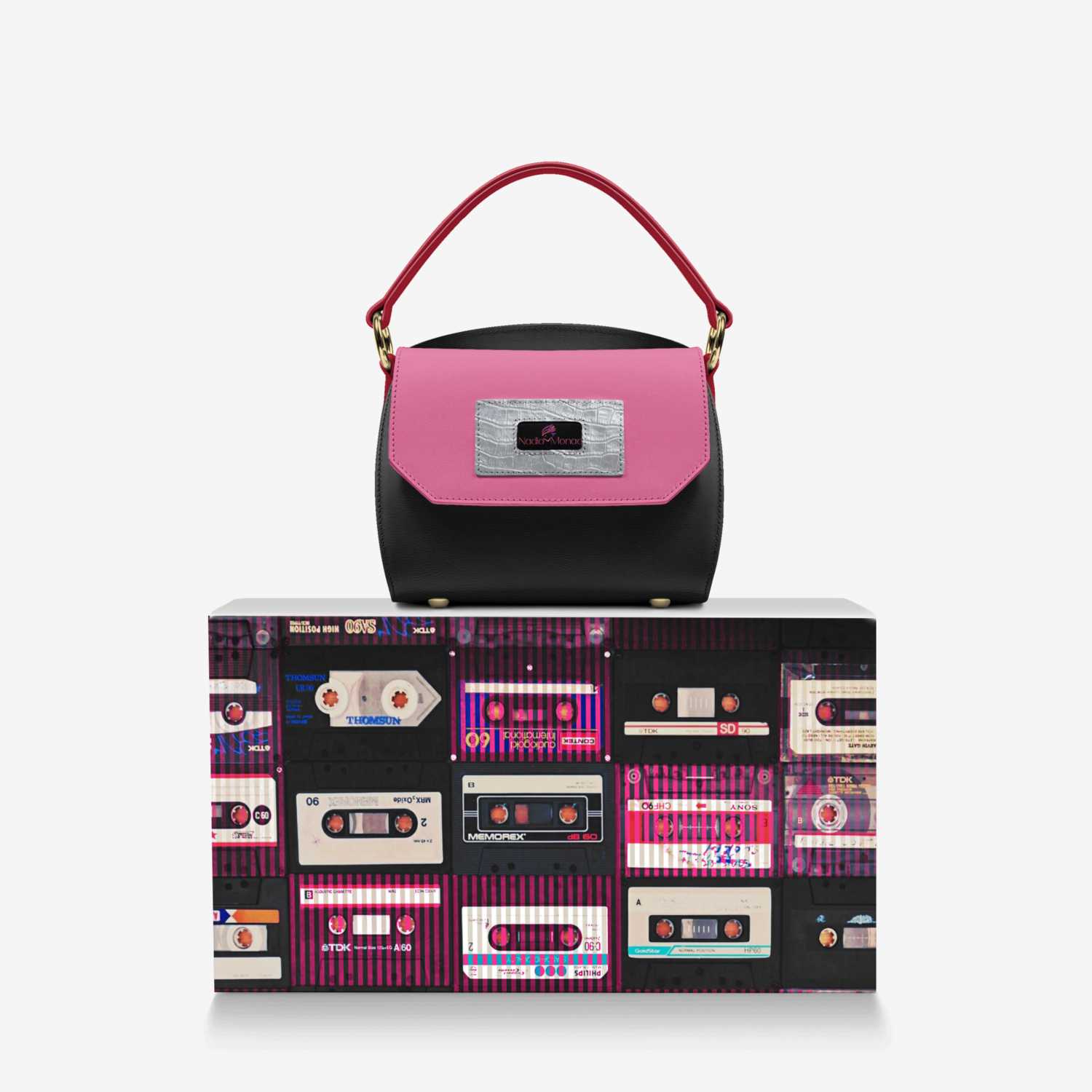 The Mixtape custom made in Italy design by Nadia Monae | Over box view
