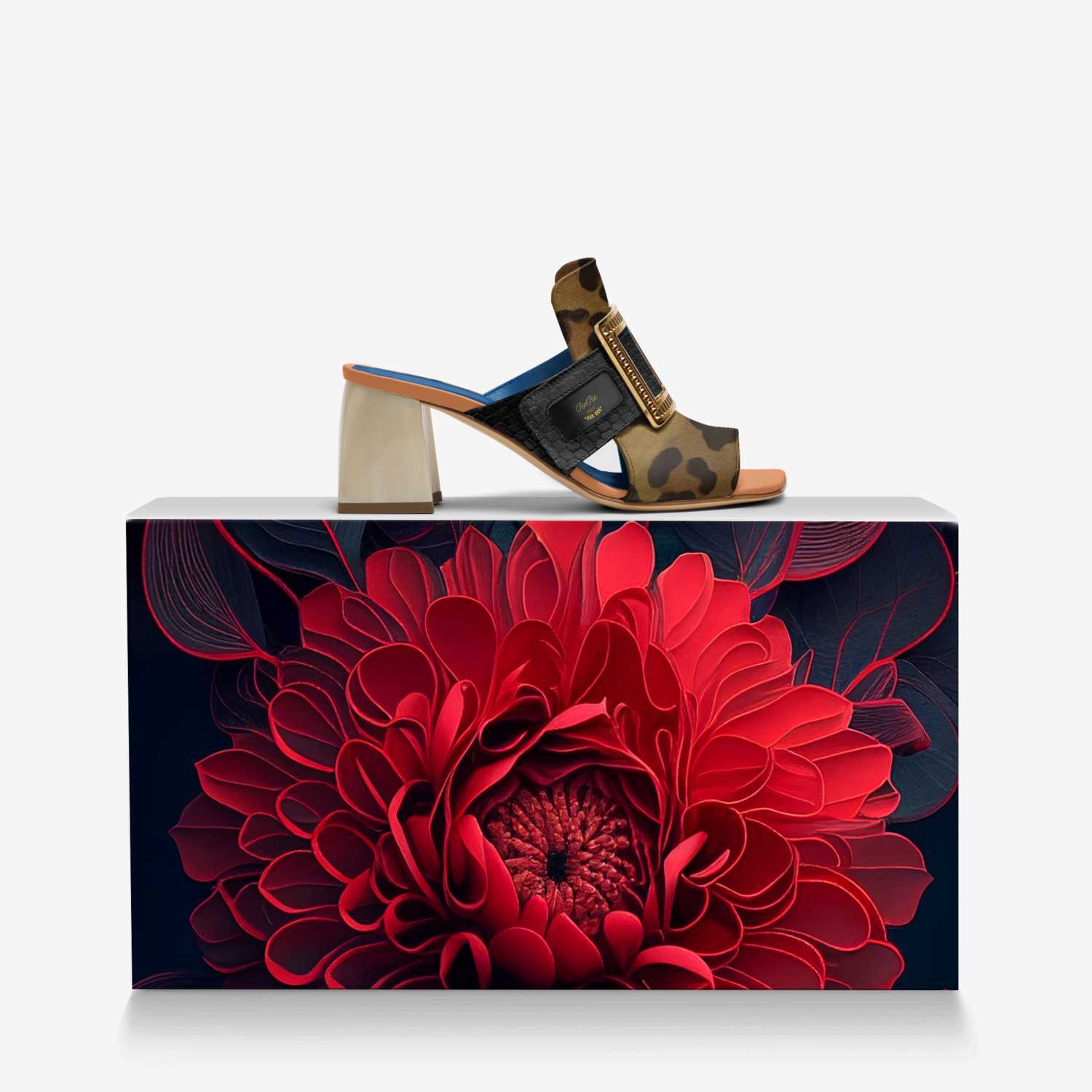 Rere custom made in Italy shoes by Renita Kennedy | Over box view