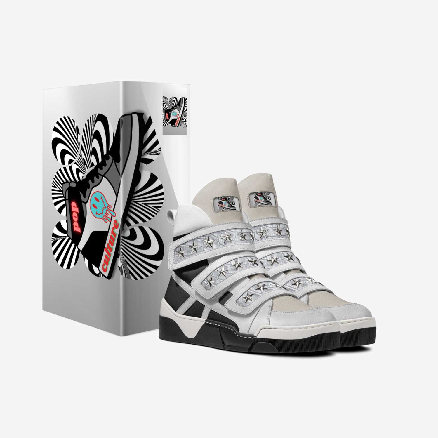 Pop Culture  custom made in Italy shoes by Jp Jean-pierre Placide | Box view