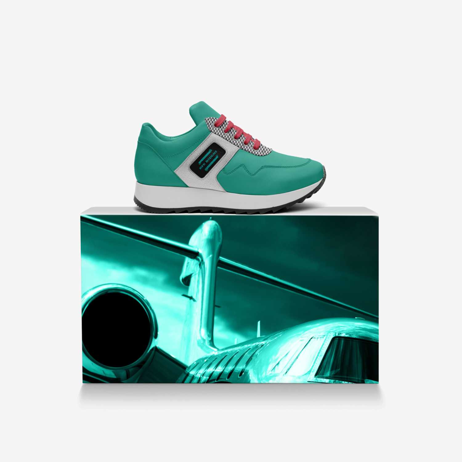 NO LIMIT AC1 custom made in Italy shoes by Rudanie Kunst | Over box view