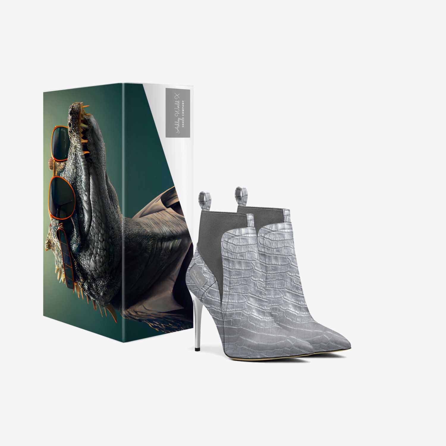 Ashley World X custom made in Italy shoes by Ebony Williams | Box view