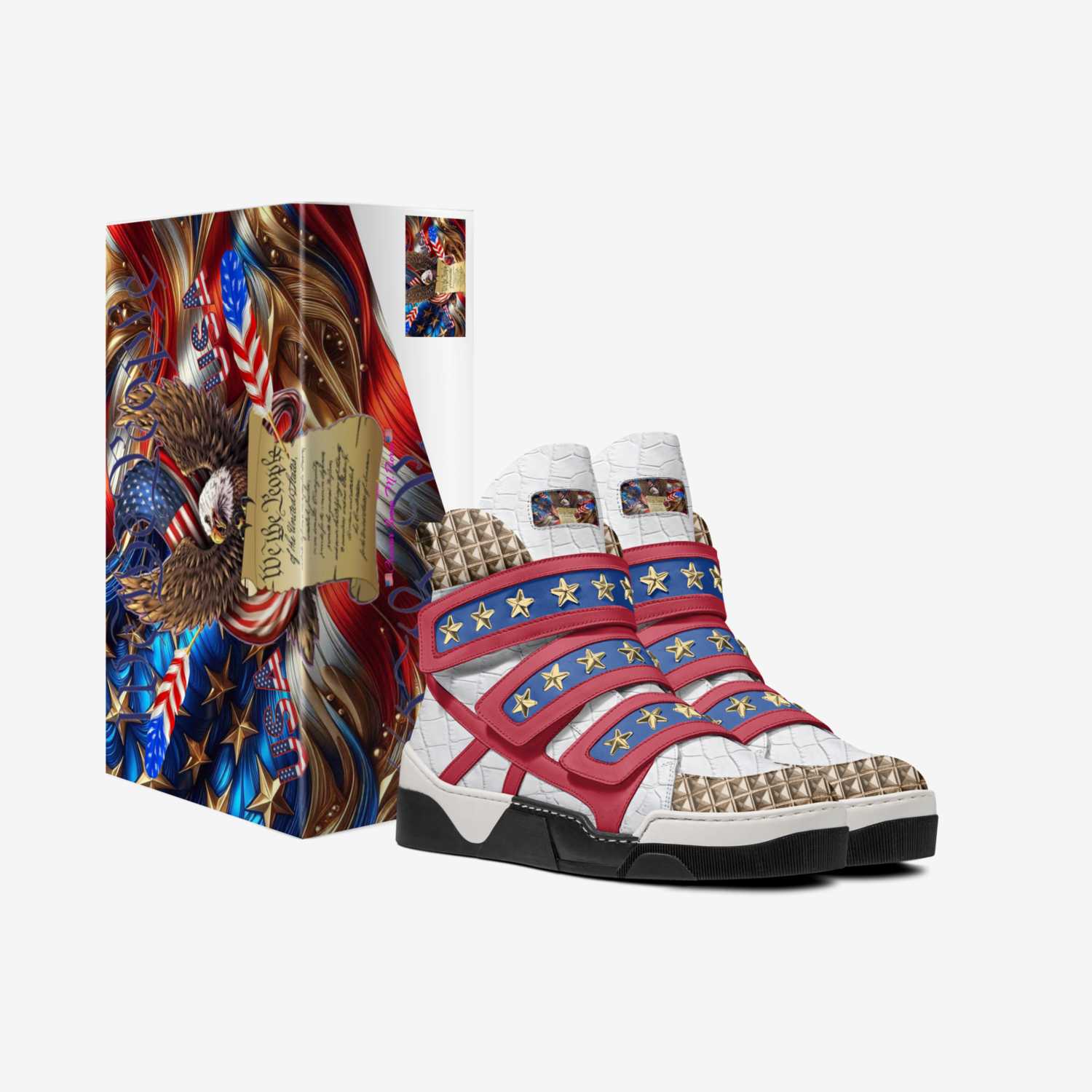 We The People USA custom made in Italy shoes by Susan Pierce | Box view