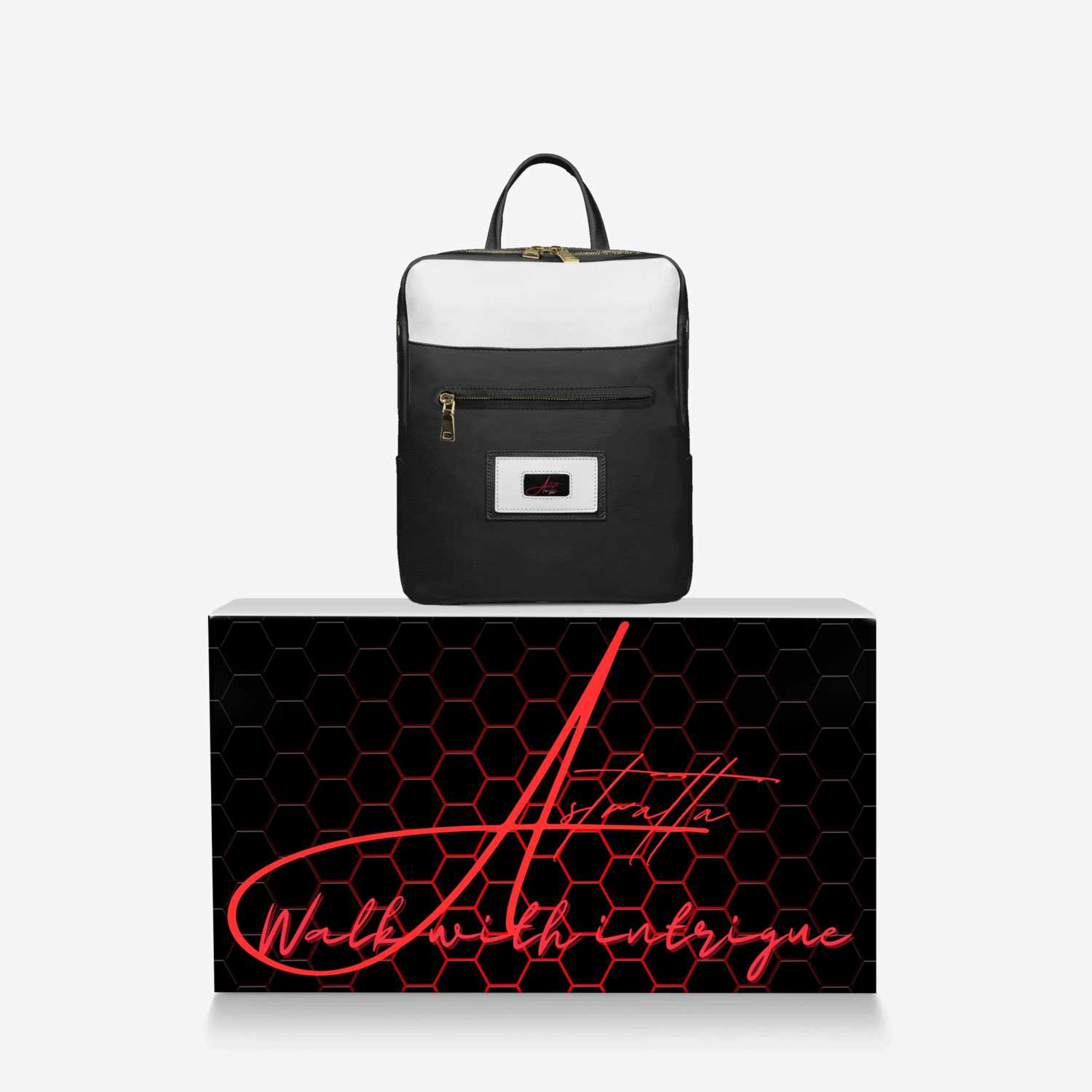 Astratta custom made in Italy design by Tiffany Guido | Over box view
