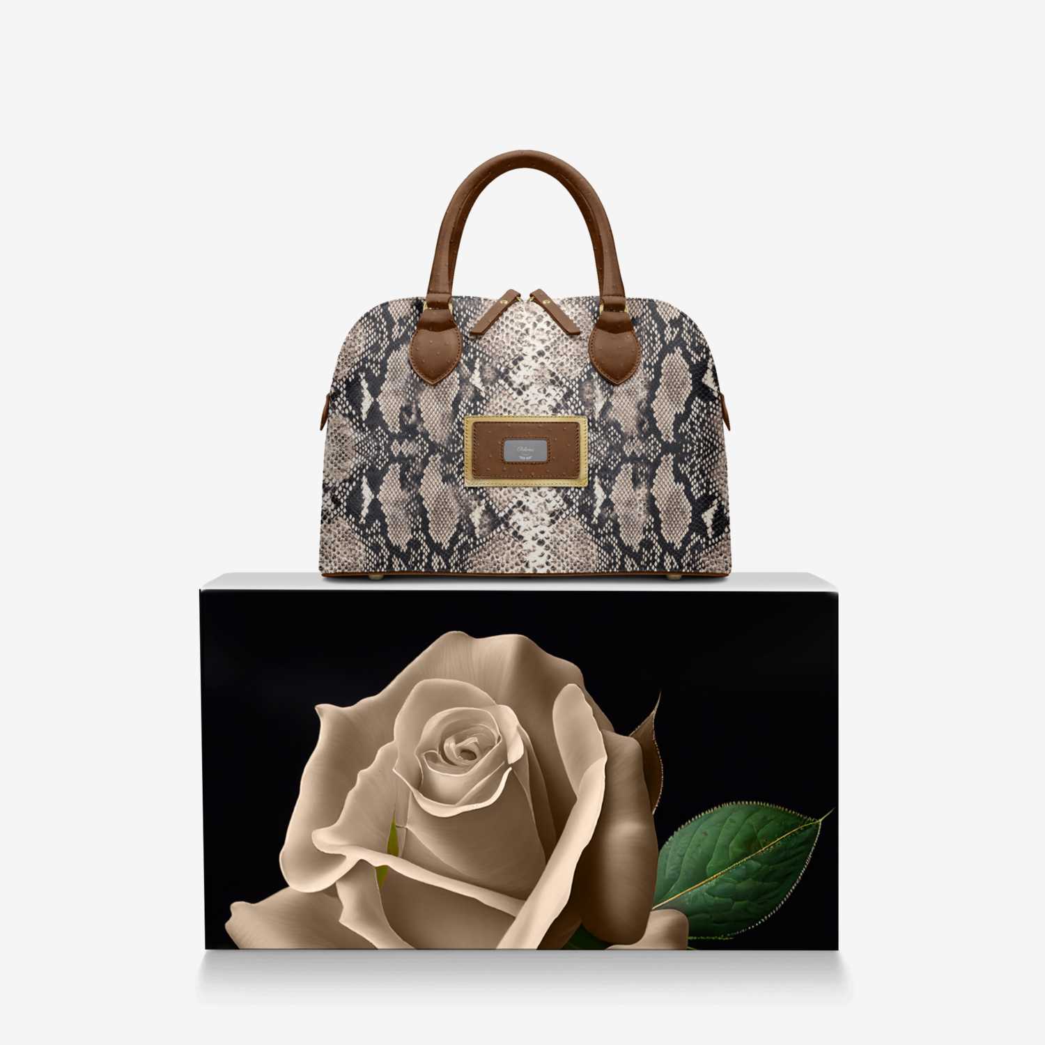 Paloma custom made in Italy design by Erica Booker | Over box view