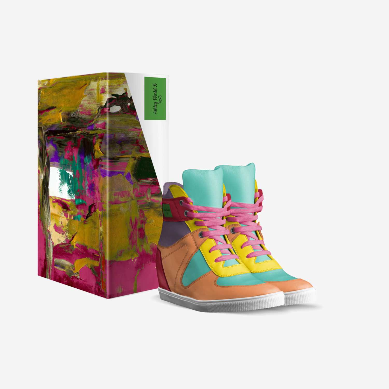 Ashley World X custom made in Italy shoes by Ebony Williams | Box view