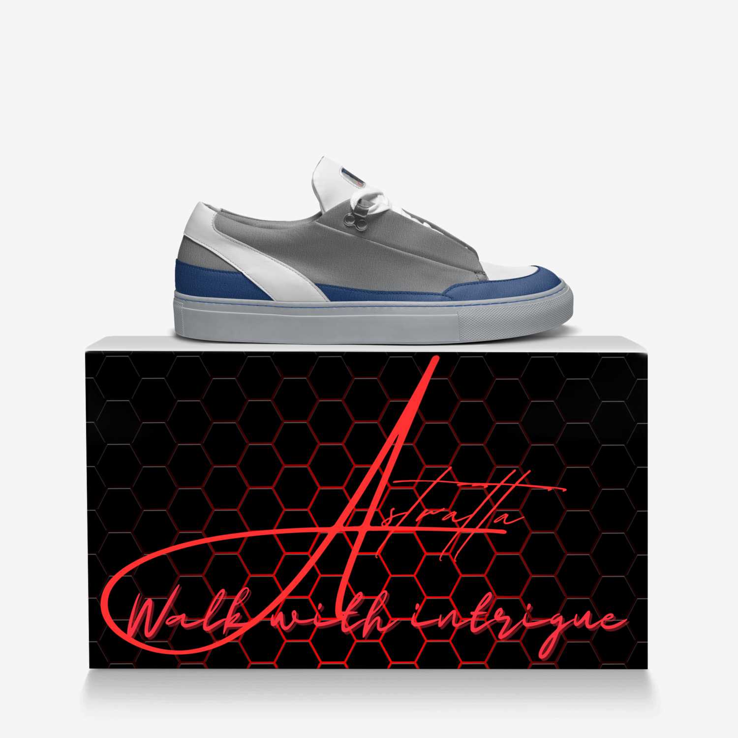 GG12.08 custom made in Italy shoes by Tiffany Guido | Over box view