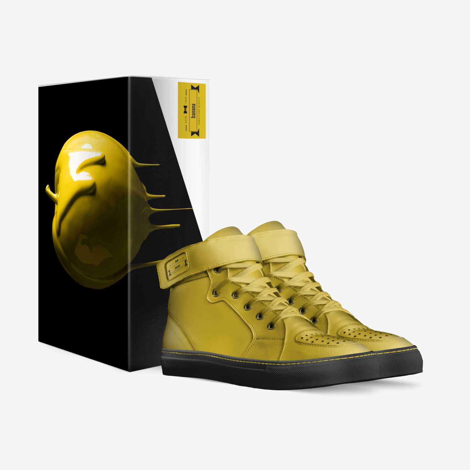 banana custom made in Italy shoes by Jashayla Underwood | Box view