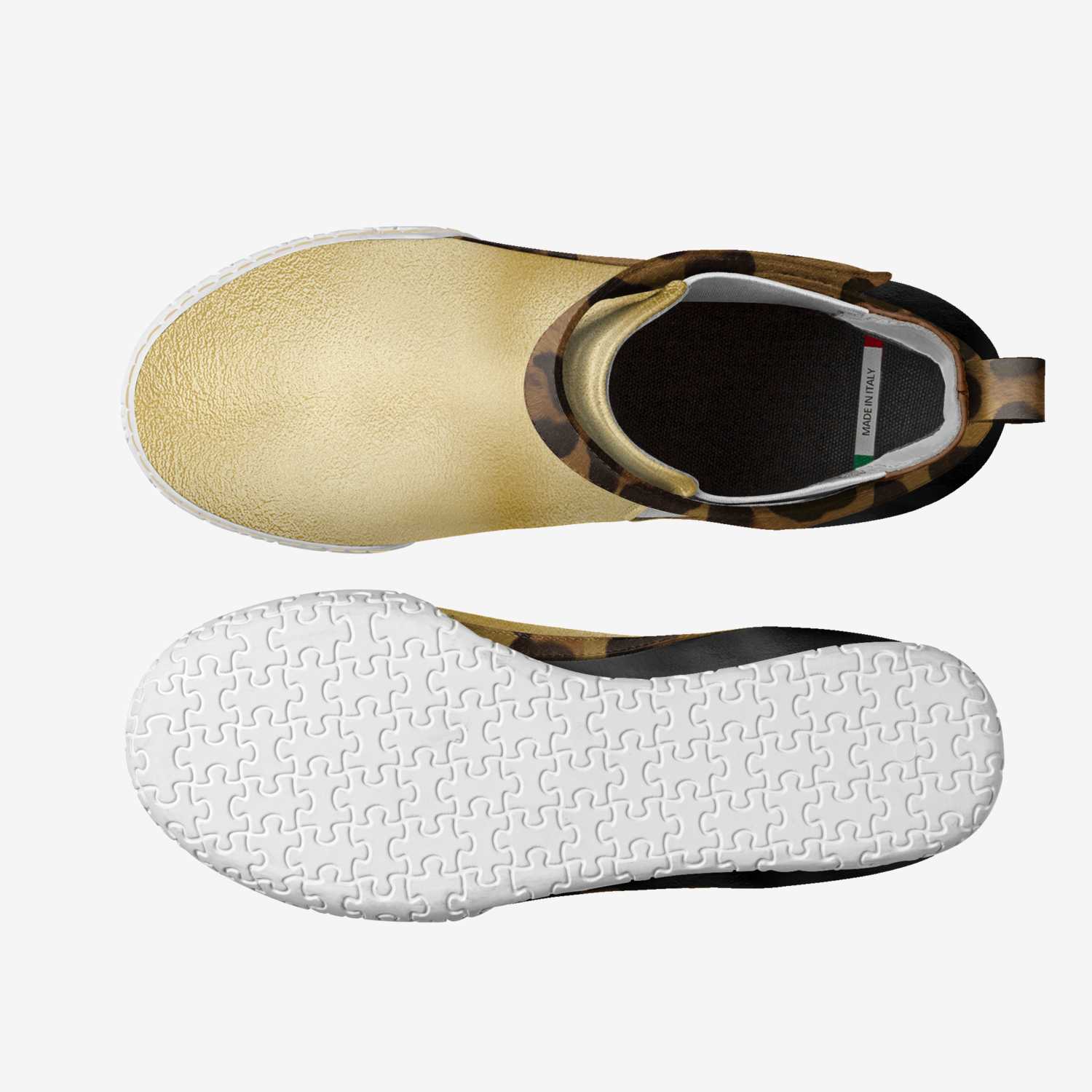 Luxup custom made in Italy shoes by Dwayne White | Top view