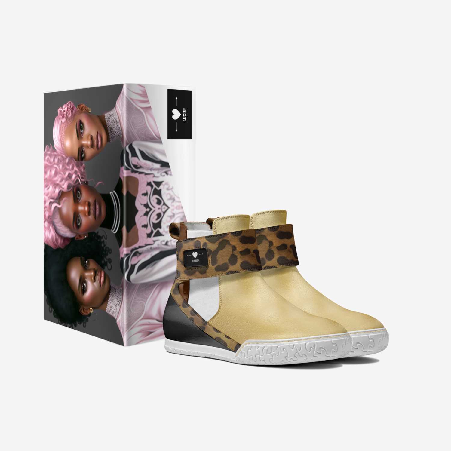 Luxup custom made in Italy shoes by Dwayne White | Box view