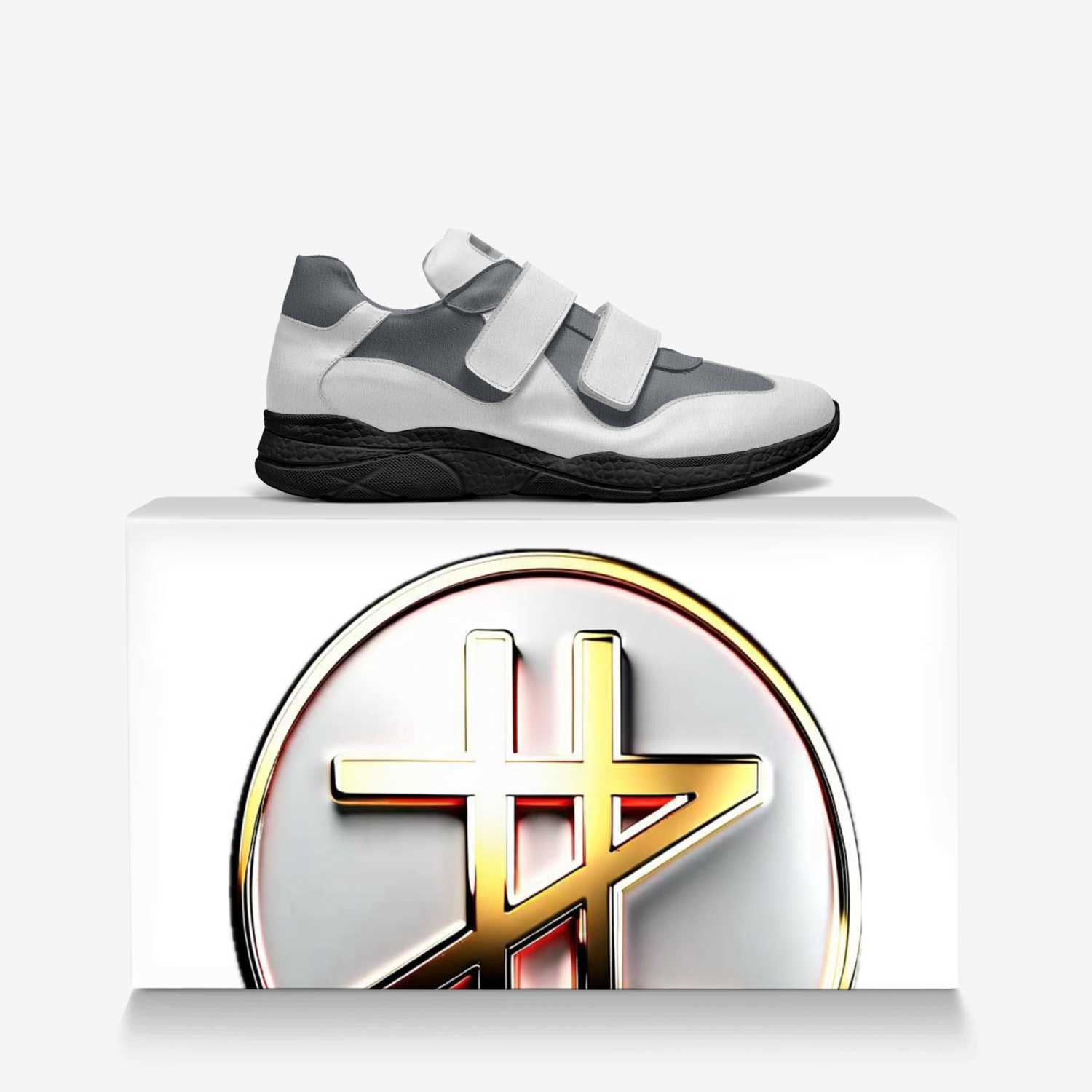 Zillion Bandz Plan custom made in Italy shoes by Kallai Brown | Over box view
