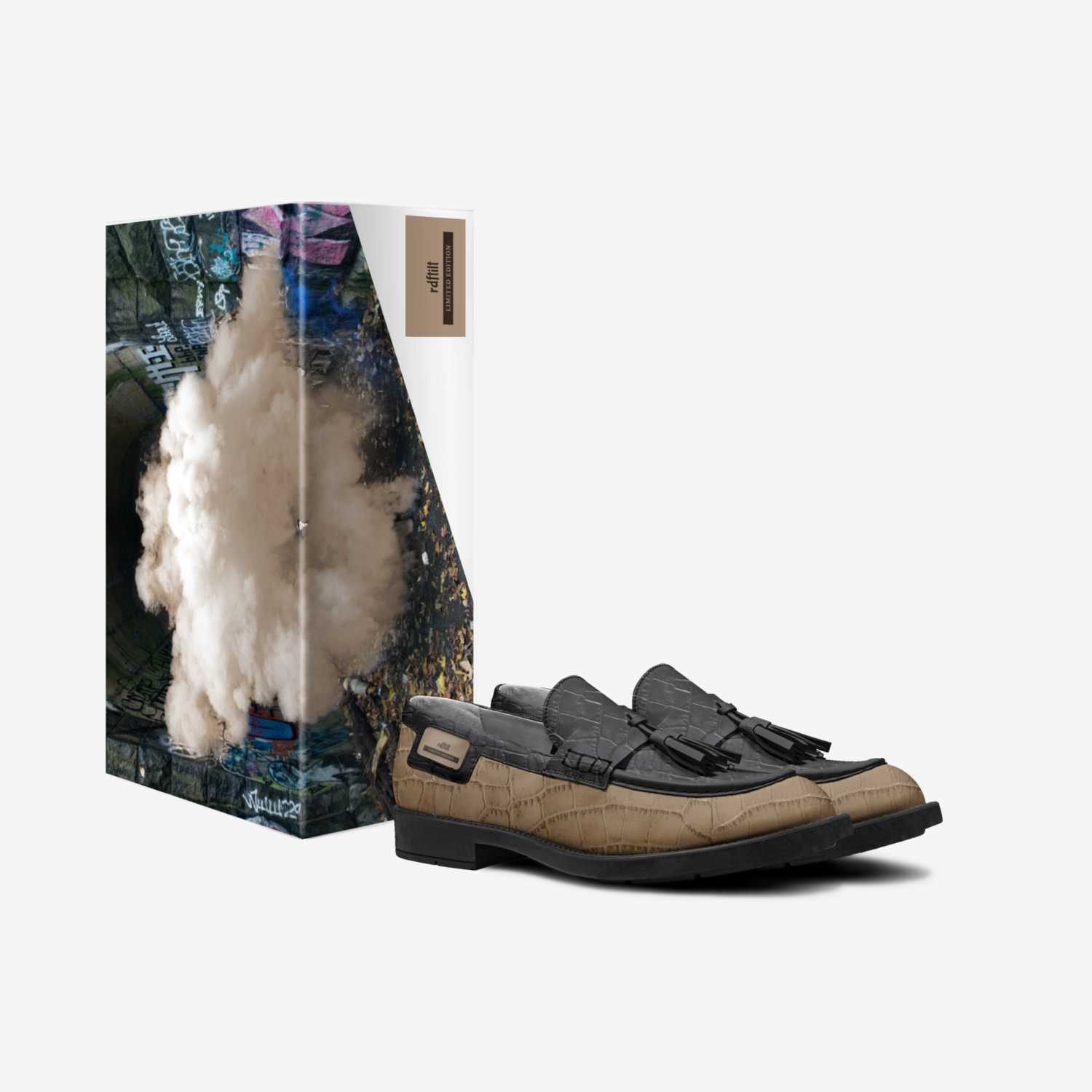 rdftilt custom made in Italy shoes by Rueben Ford | Box view